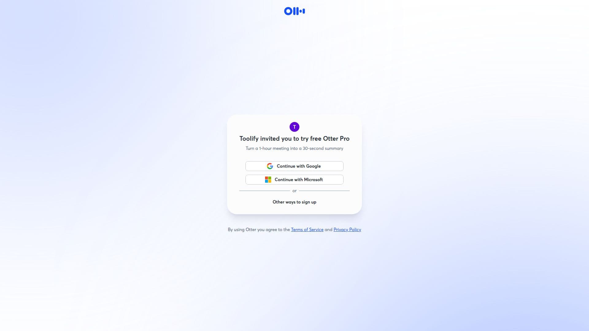 Referrals | Otter.ai screenshot