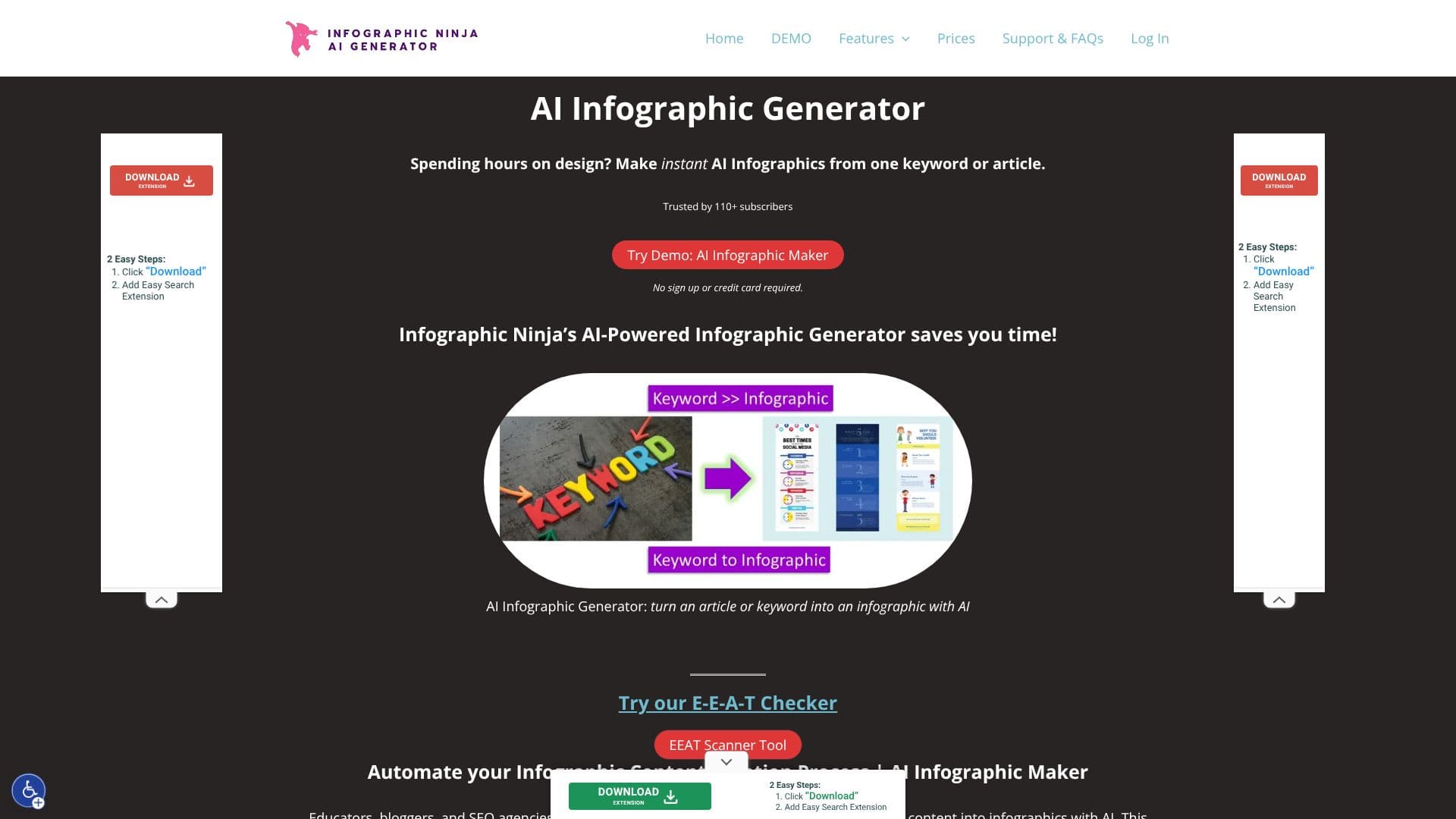 Скриншот AI Генератор Инфографики - Infographic.Ninja