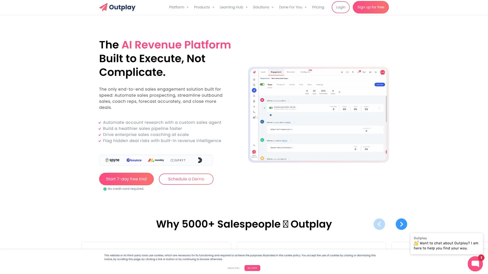 Скриншот Outplay: Платформа для взаимодействия с клиентами в продажах