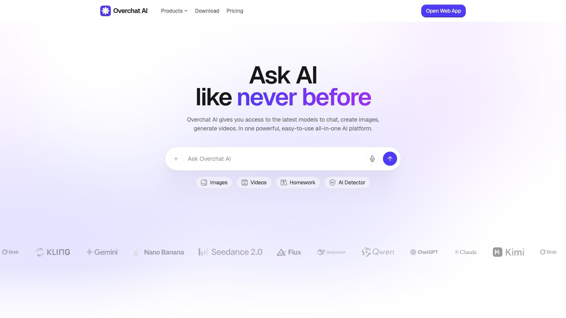Overchat AI screenshot