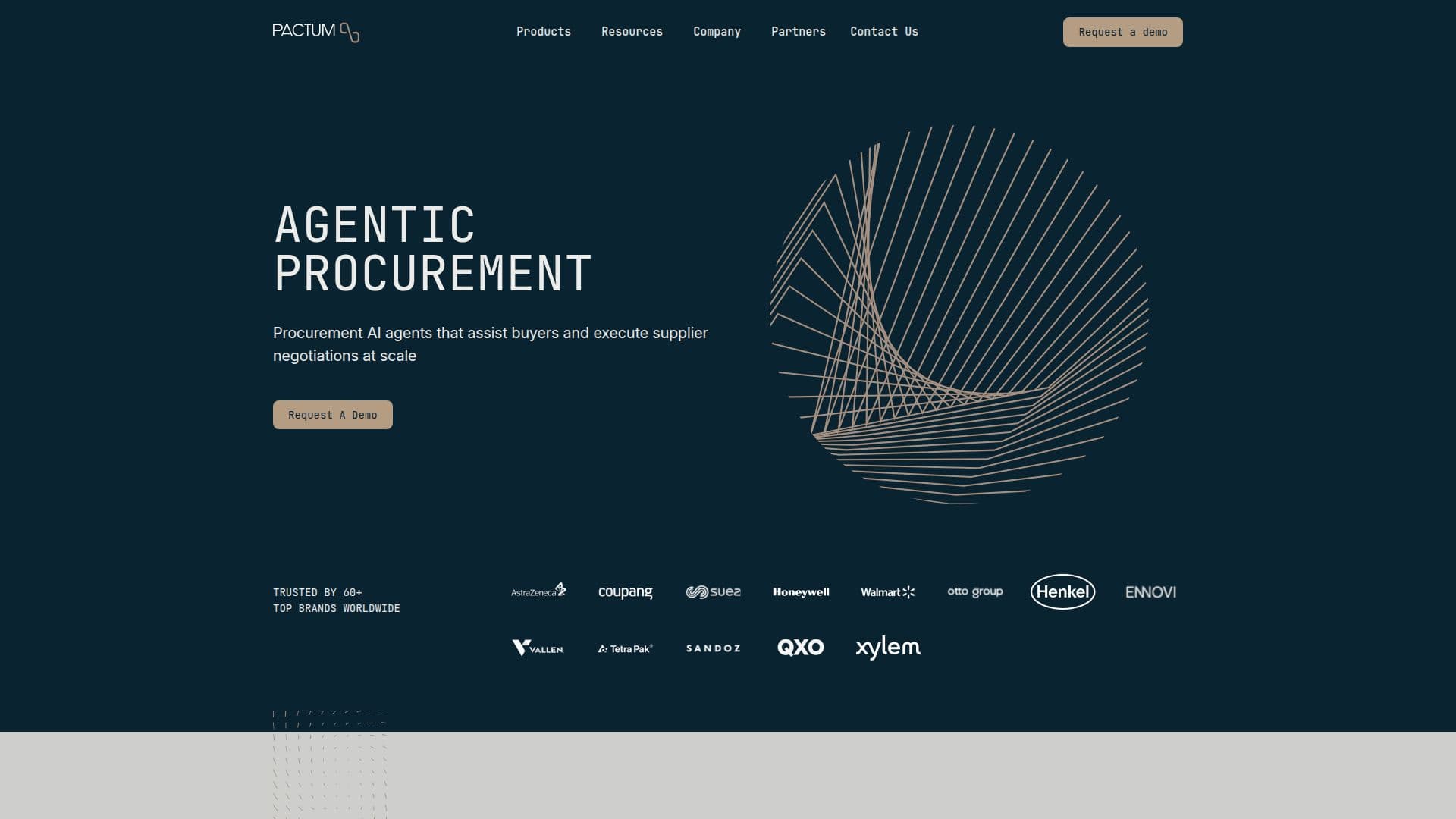 Pactum AI Procurement Platform screenshot