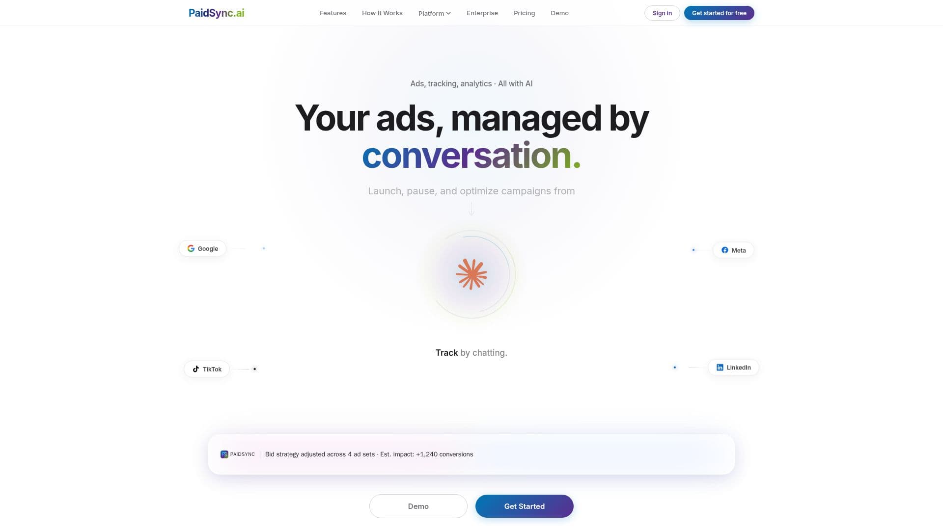 Tangkapan layar PaidSync.ai