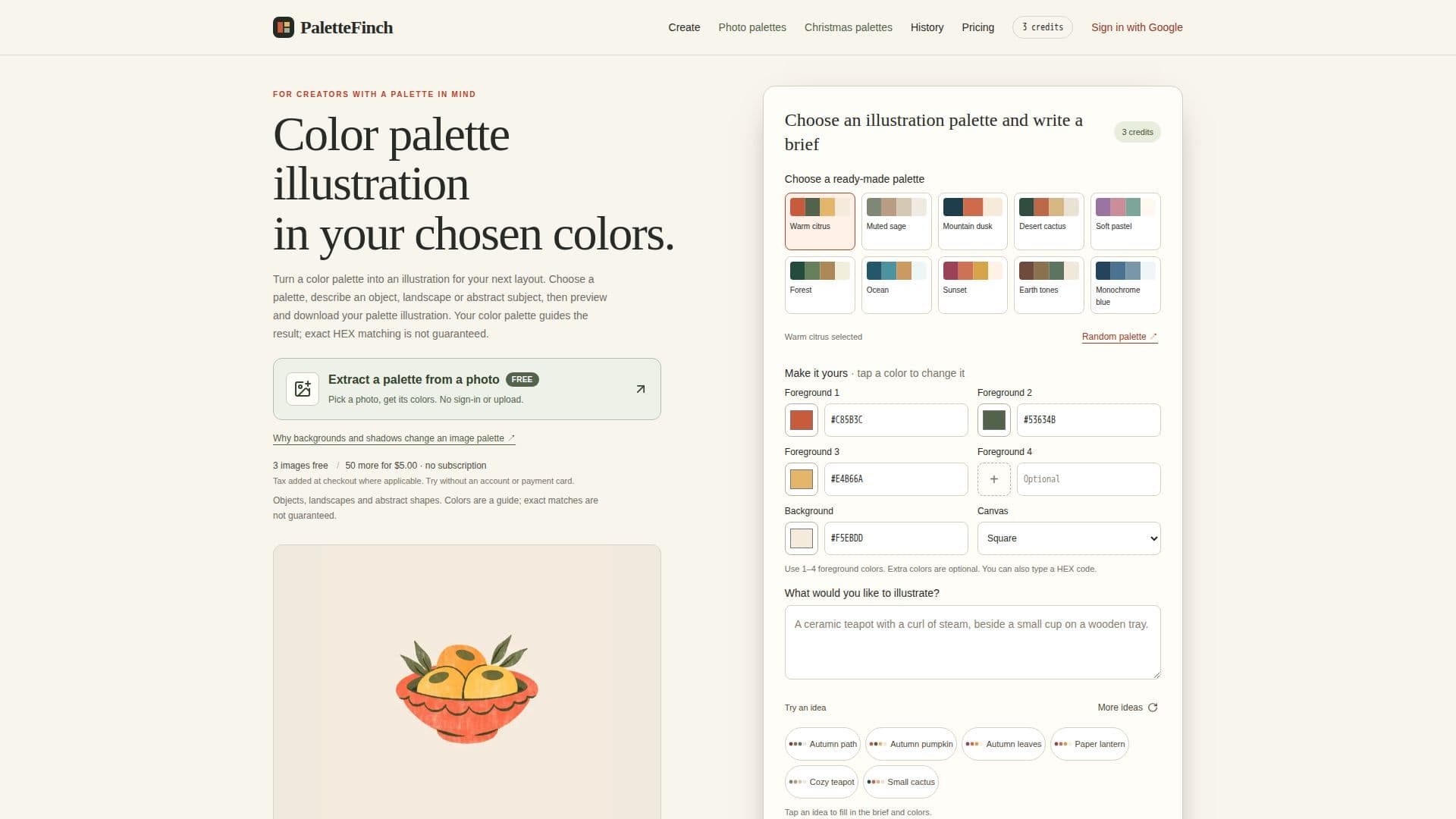 PaletteFinch screenshot