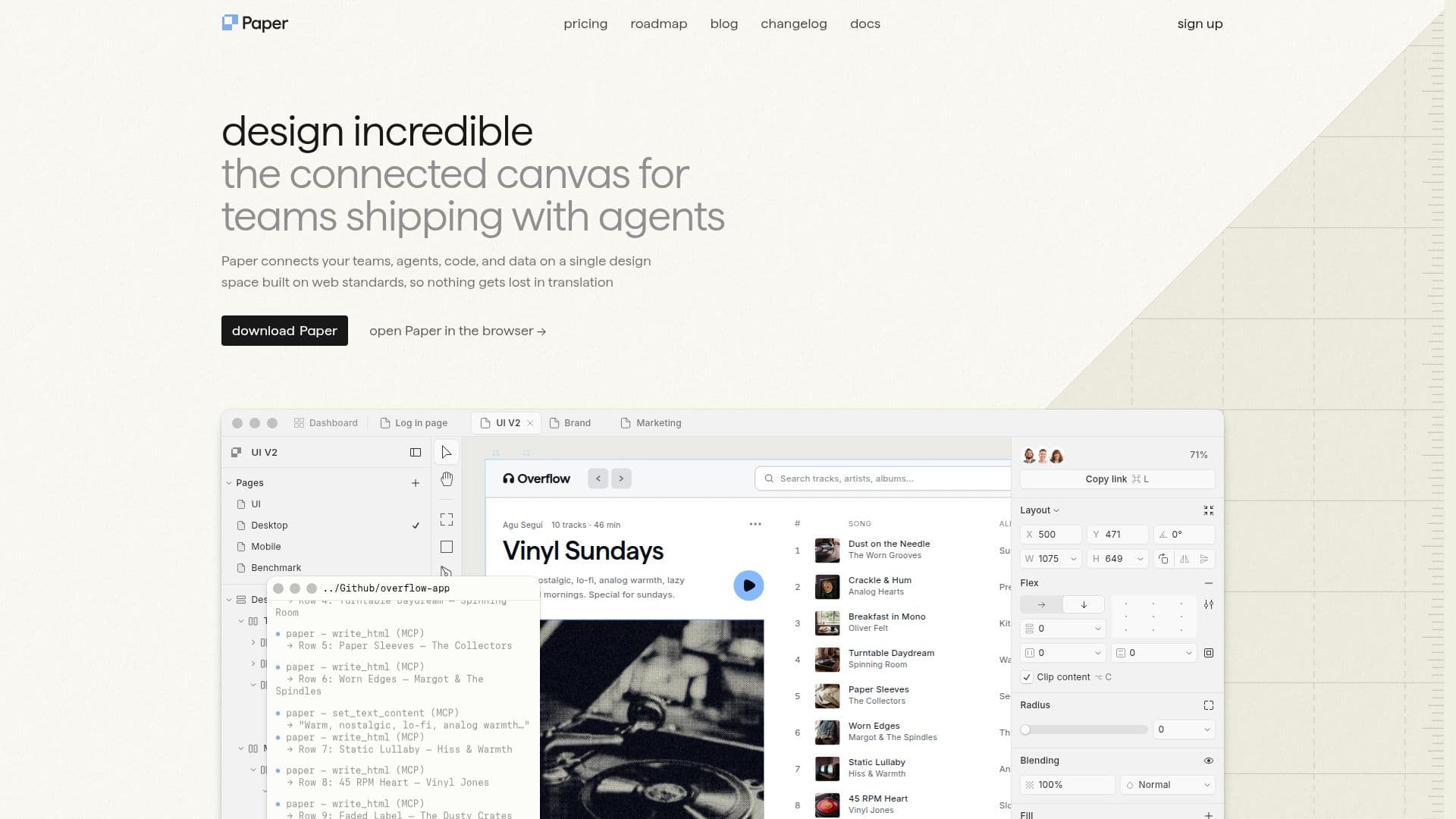 Paper – Design Tool screenshot