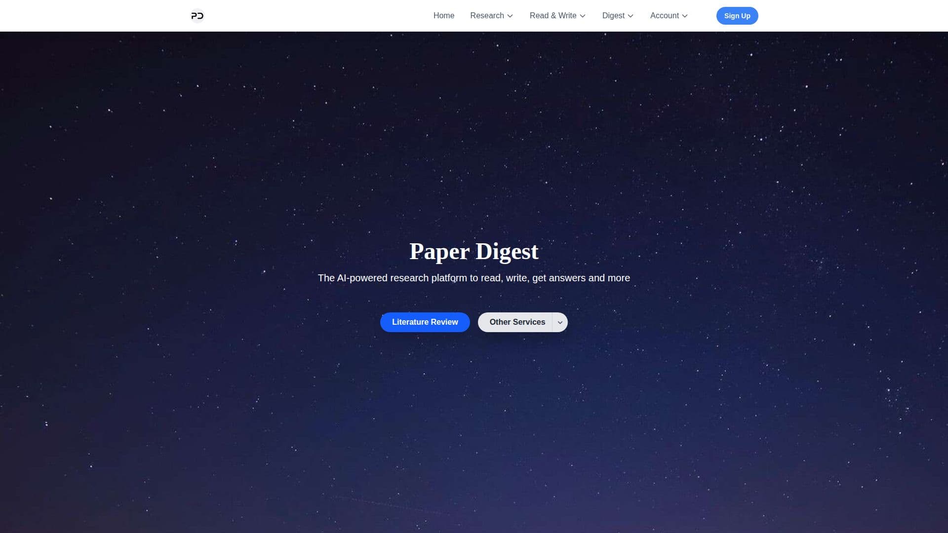 Paper Digest – AI Research Platform screenshot