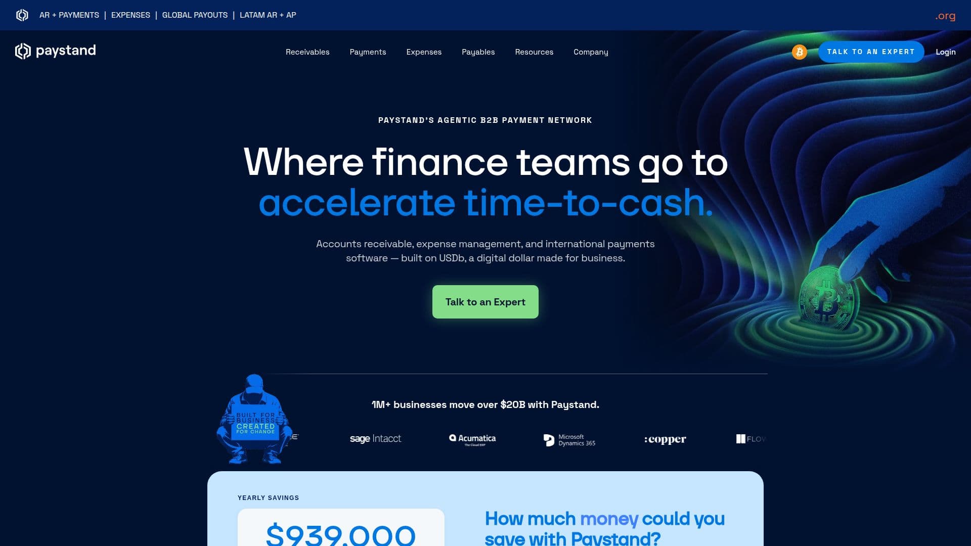 Paystand Payment Network screenshot