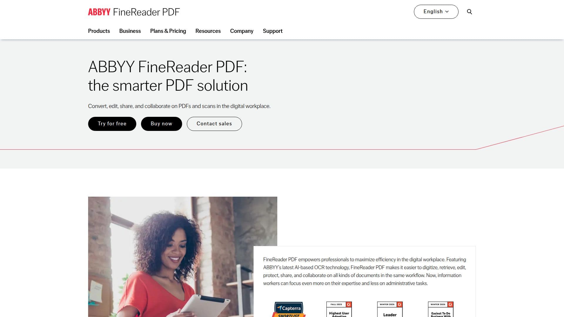 لقطة شاشة لـ ABBYY FineReader PDF