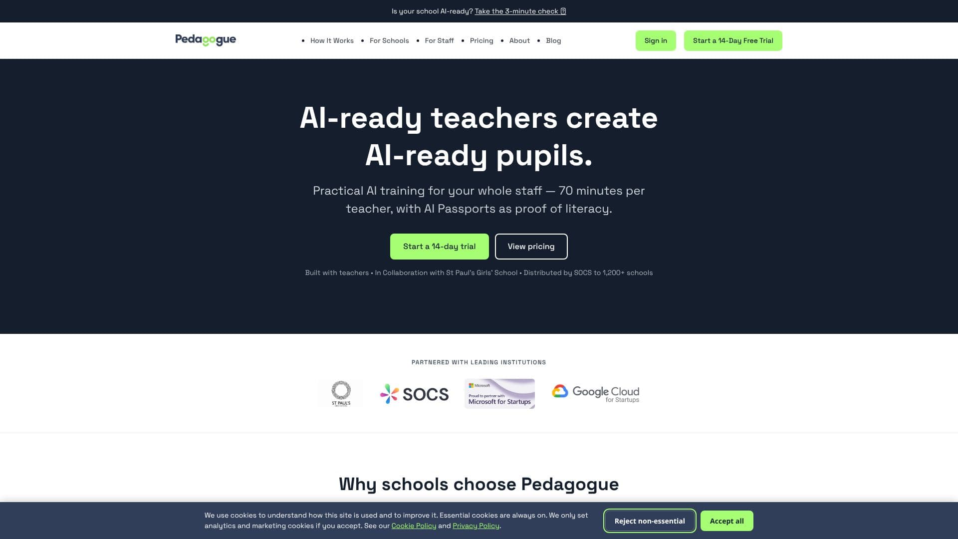 Screenshot von Pedagogue