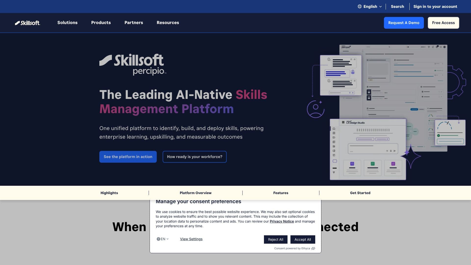 Skillsoft Percipio 스크린샷