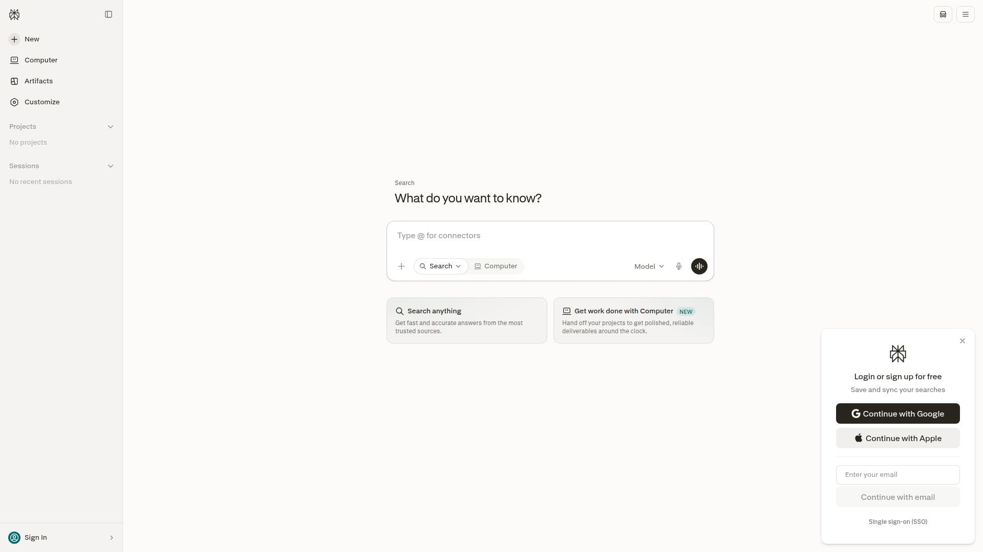 Perplexity — AI Answer Engine screenshot