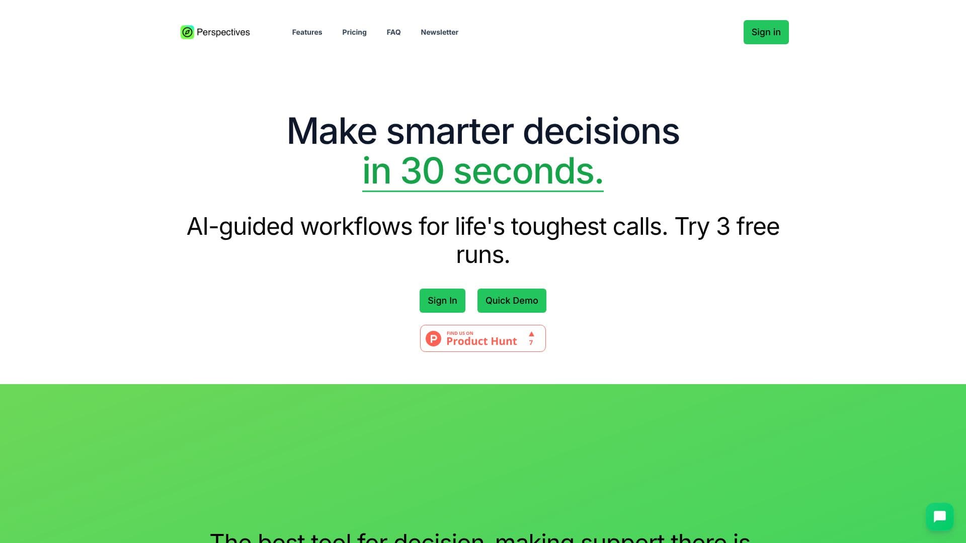 Perspectives App screenshot