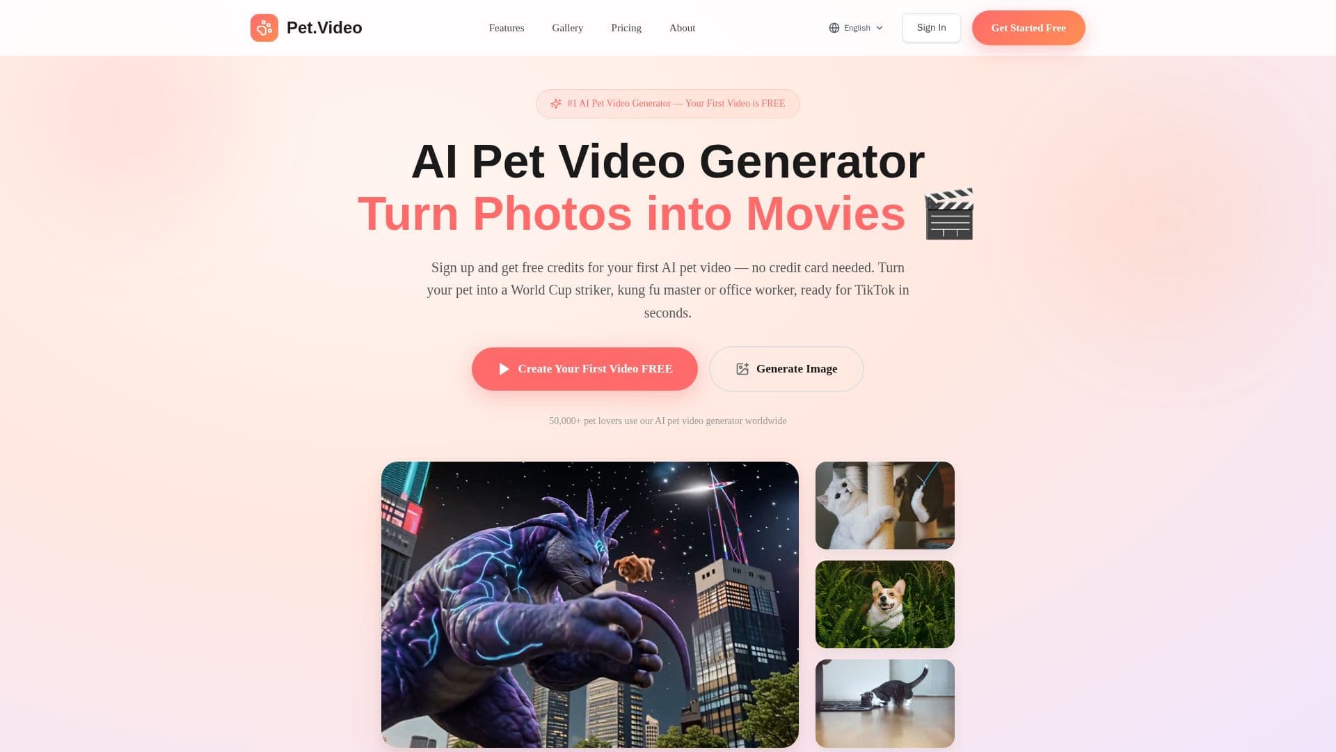 Скриншот Pet.Video