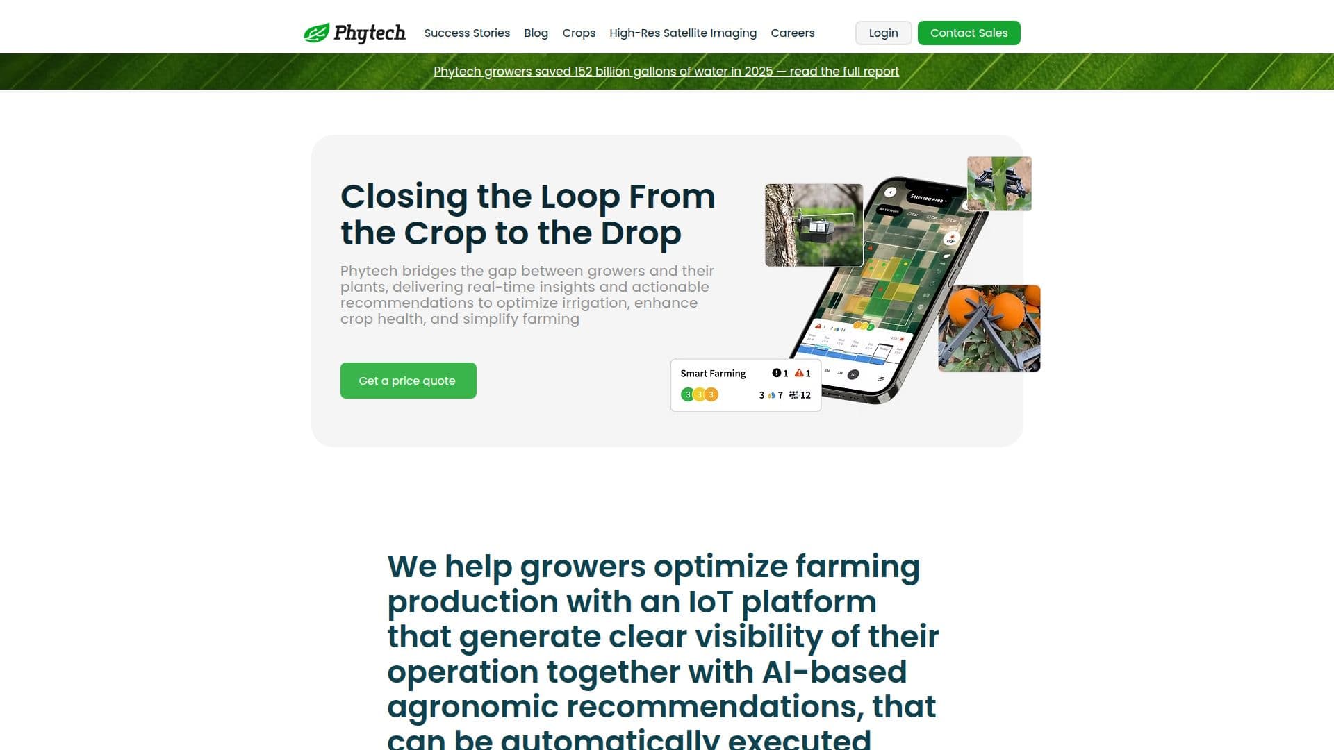 Phytech | Plataforma de Agricultura Basada en Plantas screenshot
