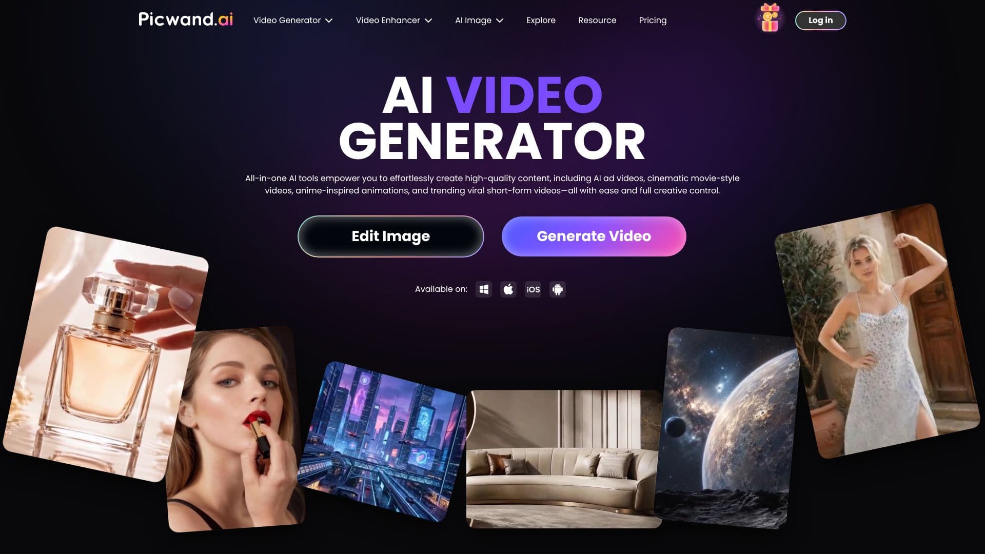 Picwand AI Video Generator screenshot