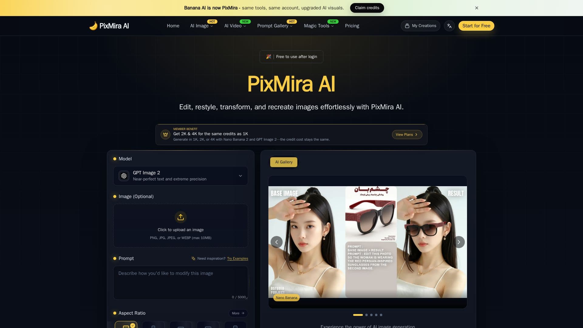 PixMira AI screenshot