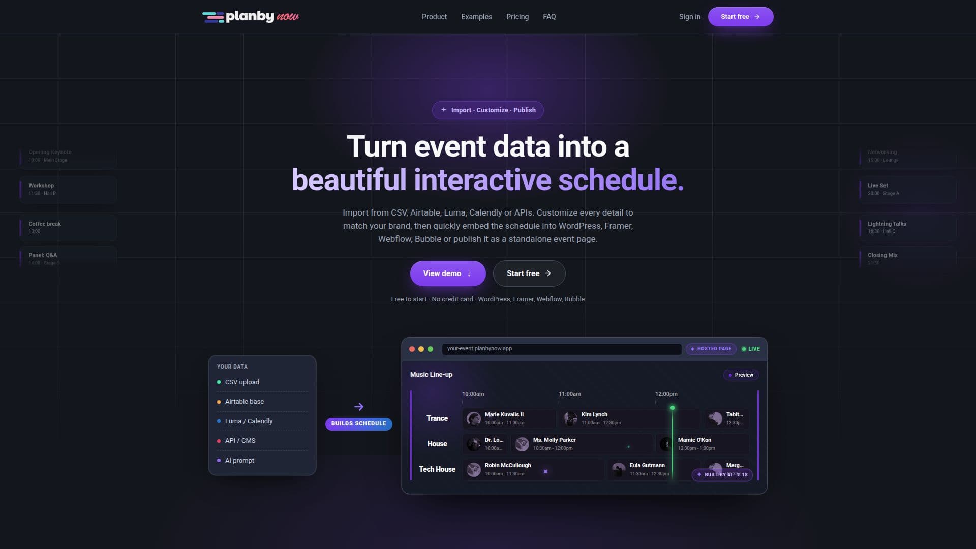 لقطة شاشة لـ Planby Now