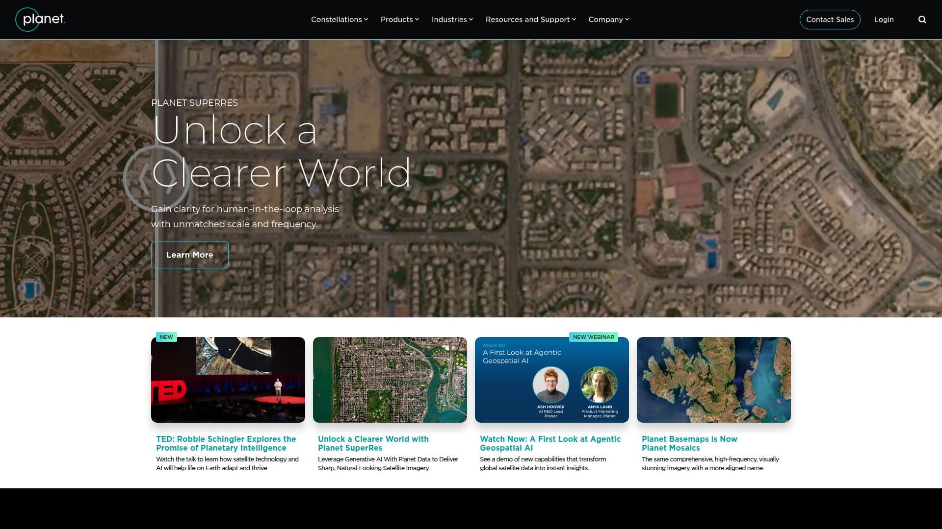 Planet Labs : Imagerie Satellite et Analyse de Données Terrestres screenshot