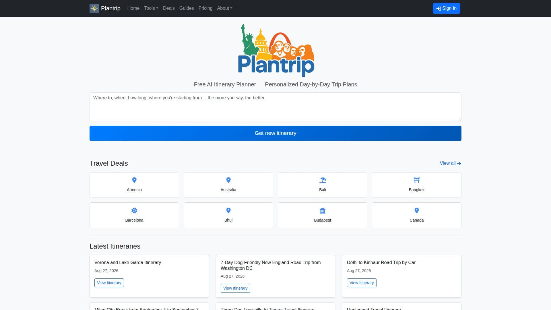 Plantrip 스크린샷