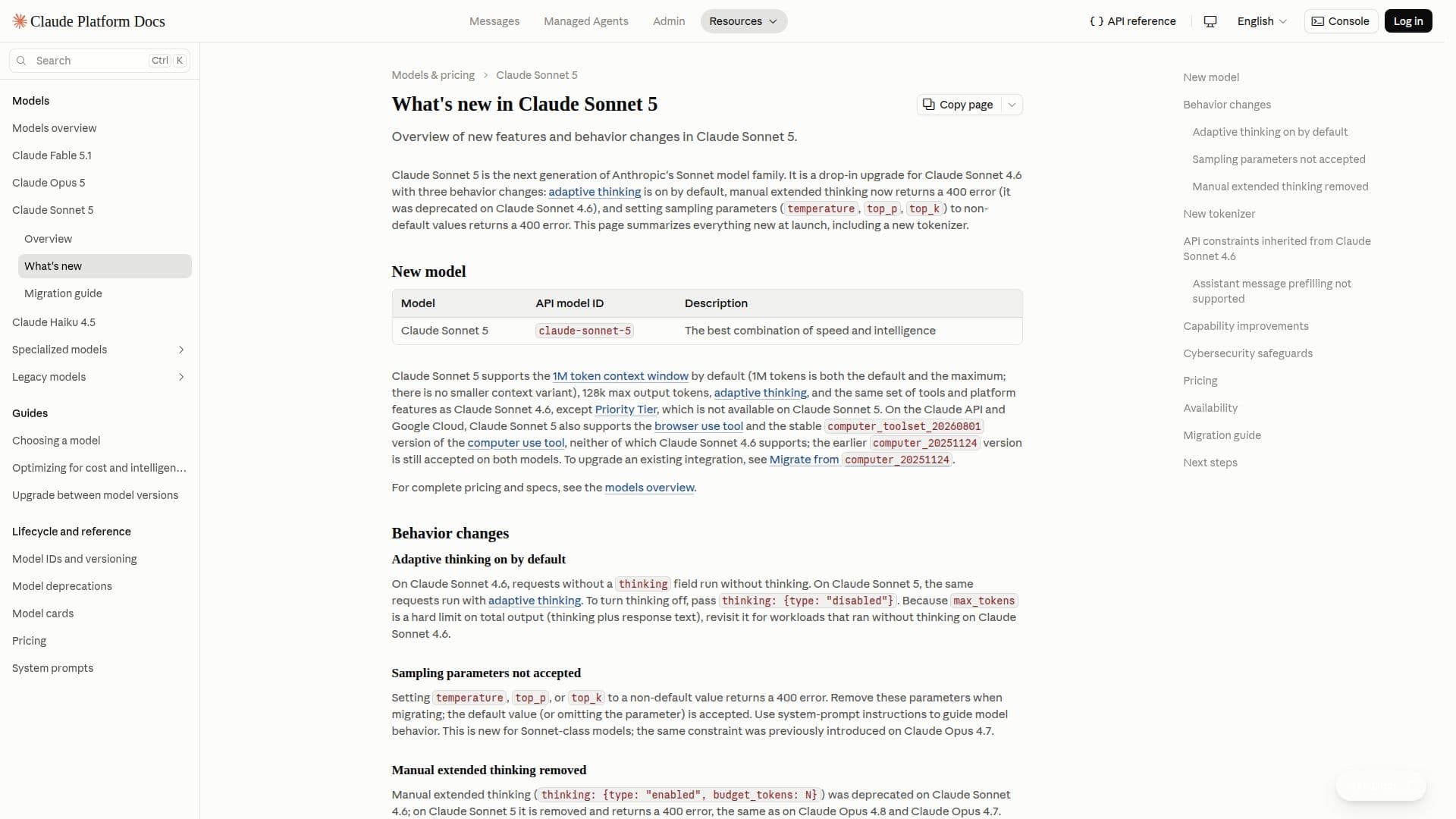 Claude Sonnet 5 screenshot
