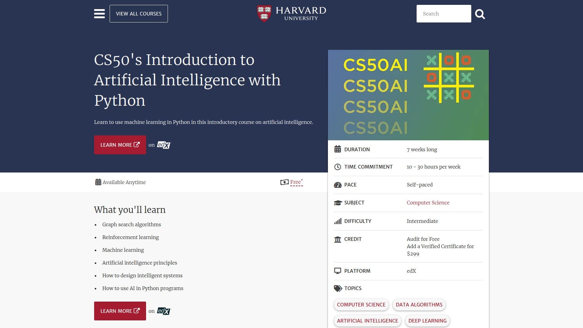 Harvard CS50's Introduction to AI with Python screenshot