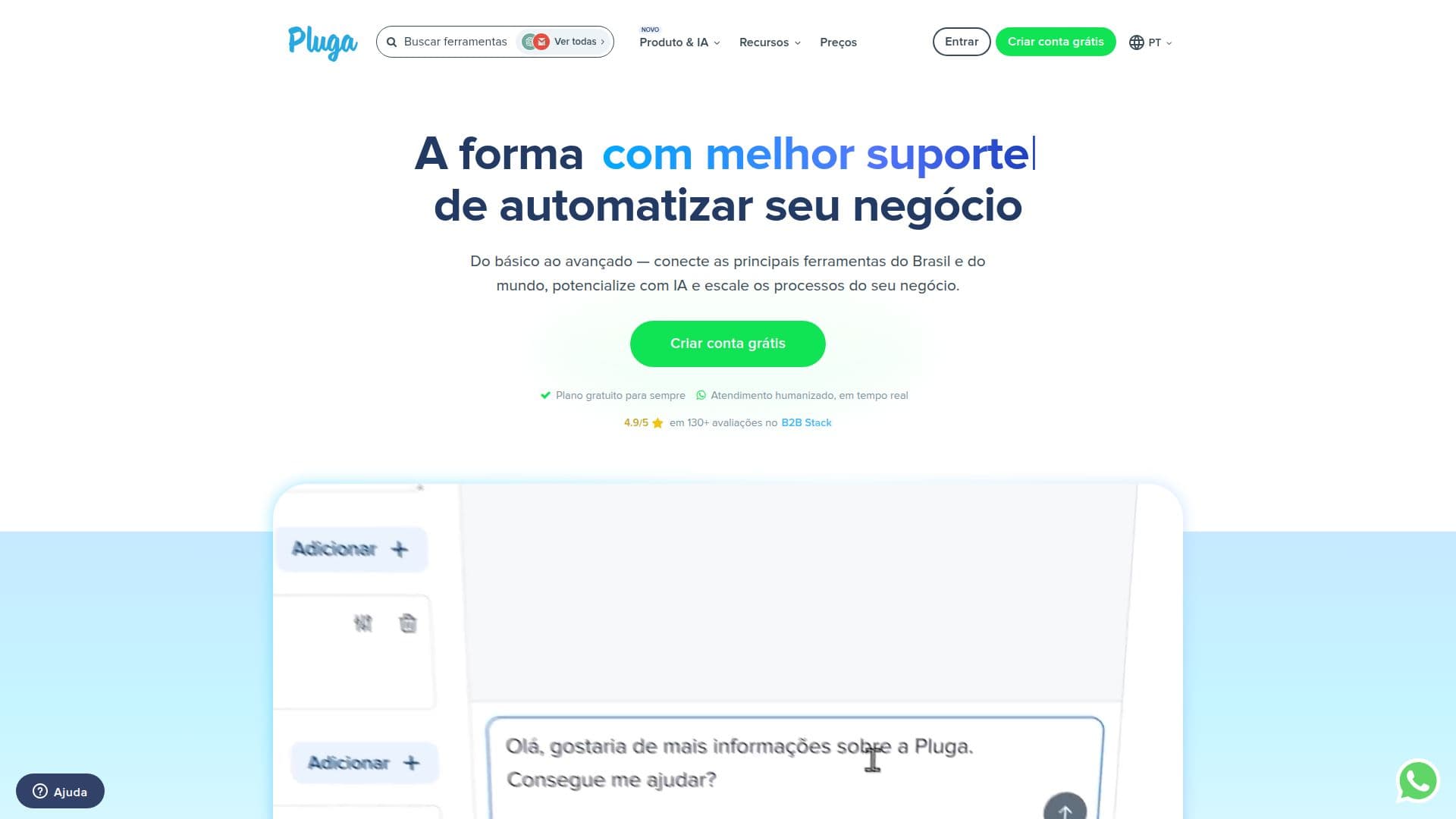 Pluga Integrations Platform screenshot