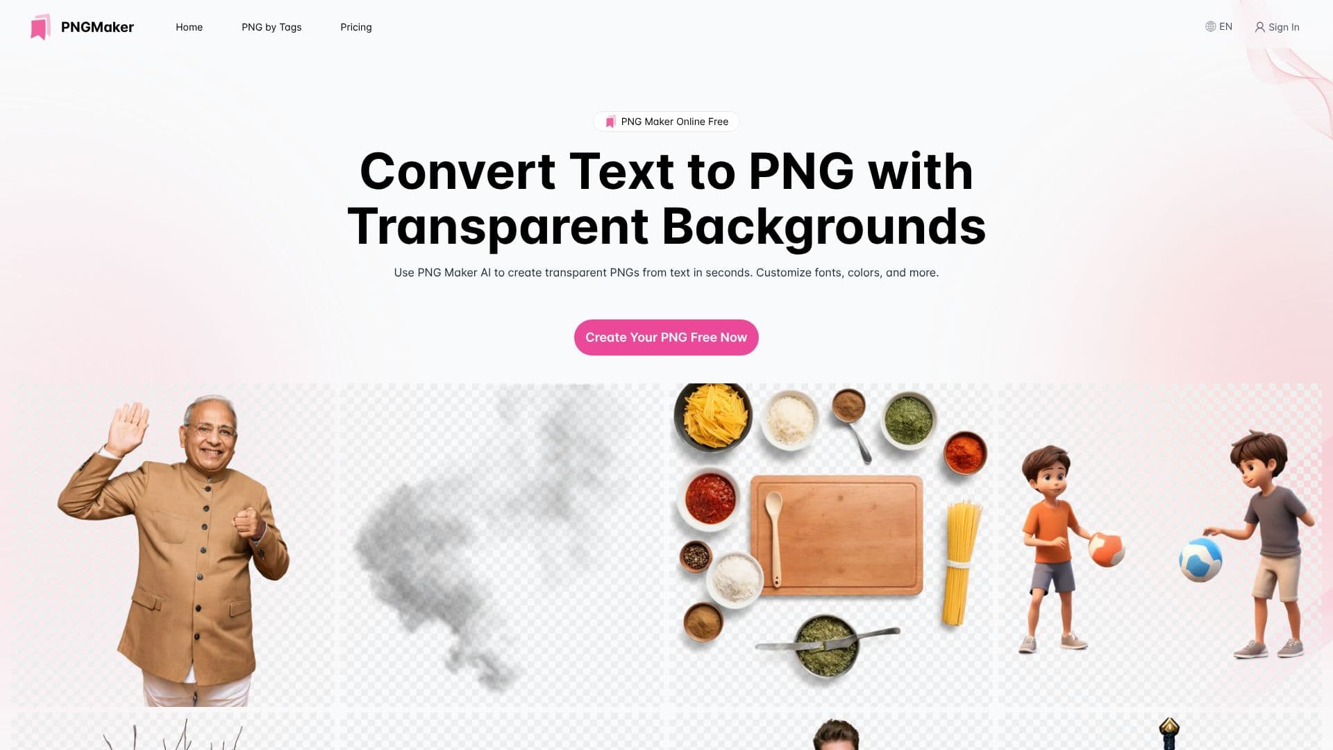 Captura de pantalla de Creador de PNG Online