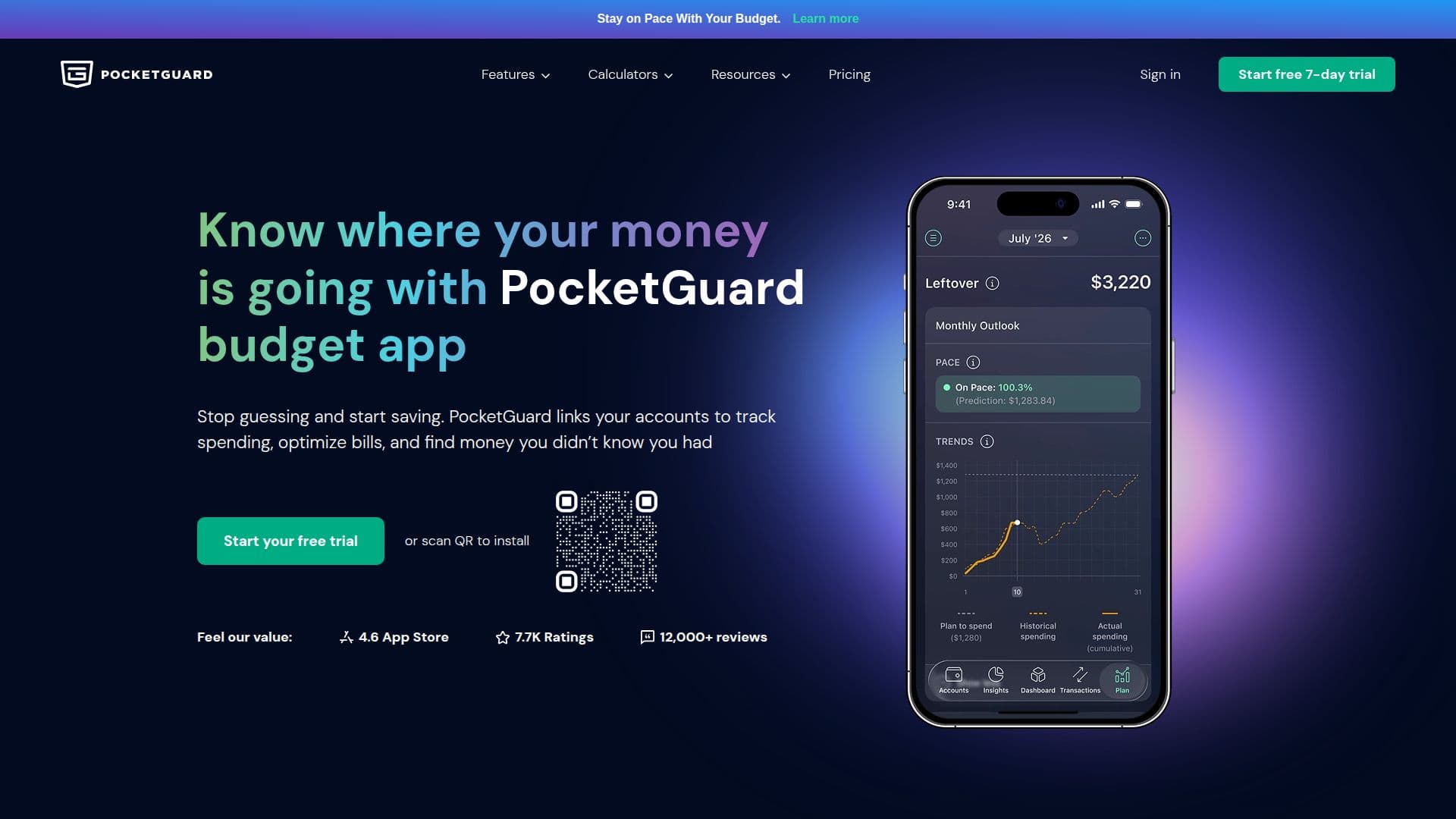 لقطة شاشة لـ PocketGuard