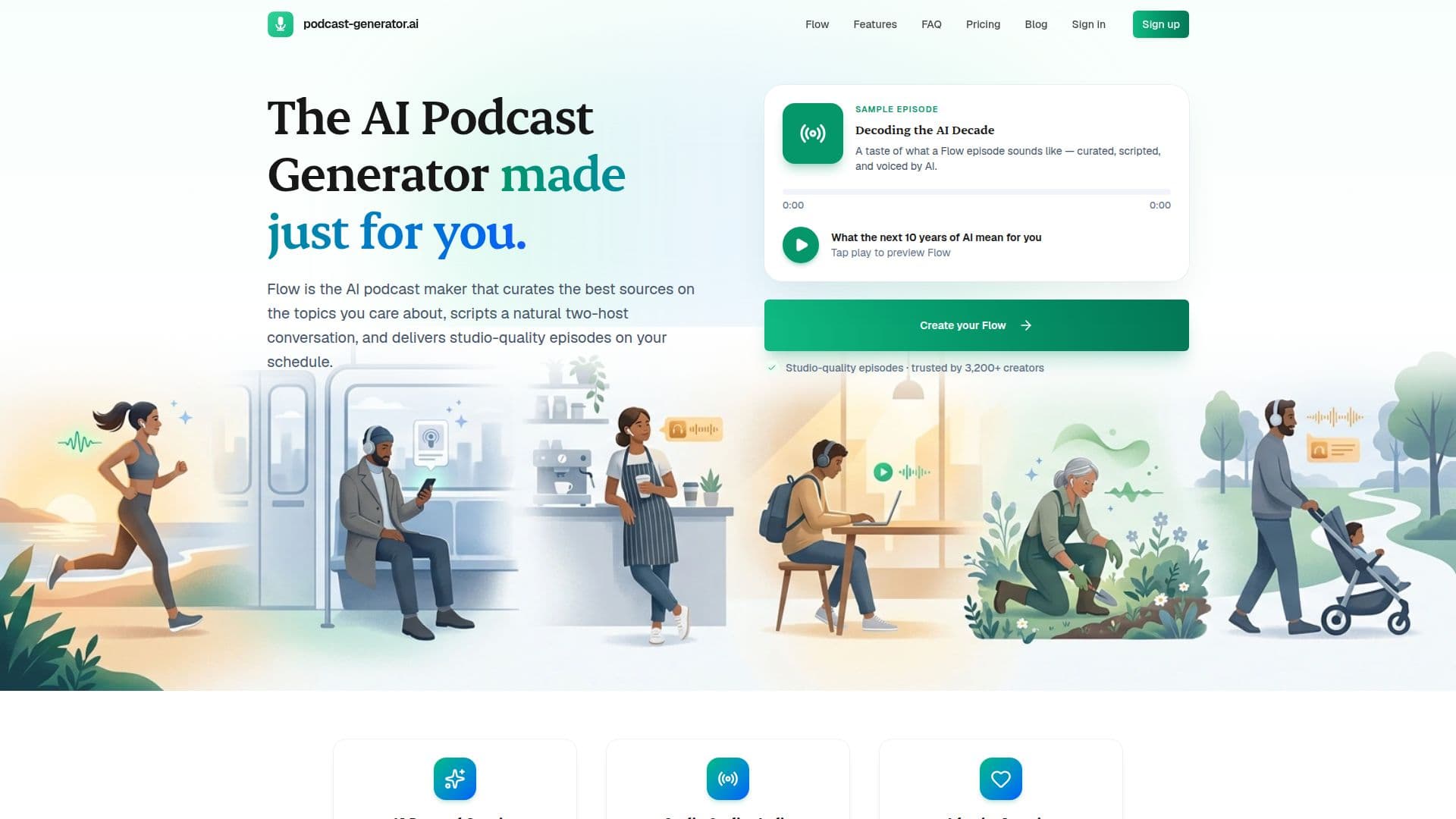 AI Podcast Generator screenshot