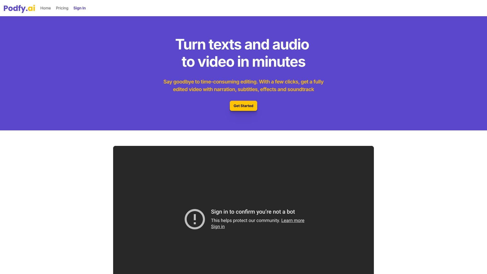 Podfy.ai screenshot