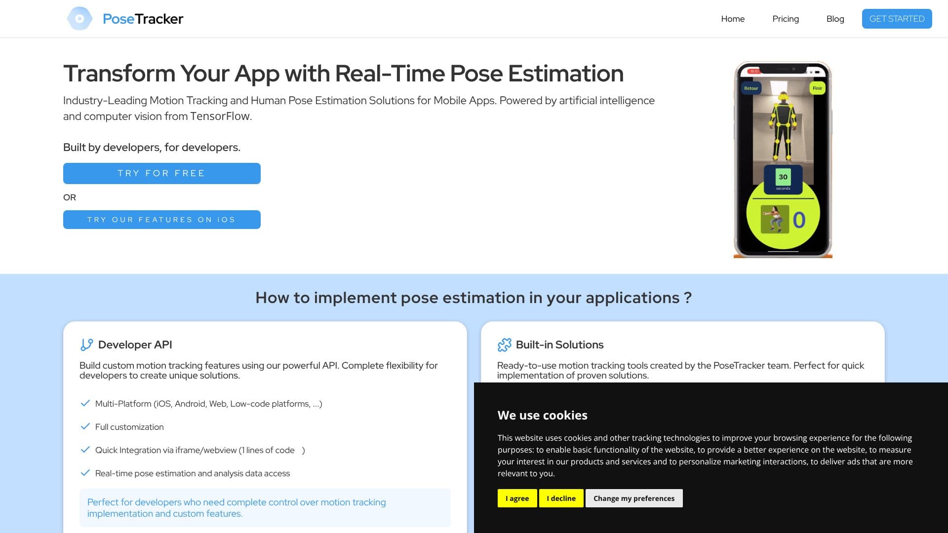 PoseTracker screenshot