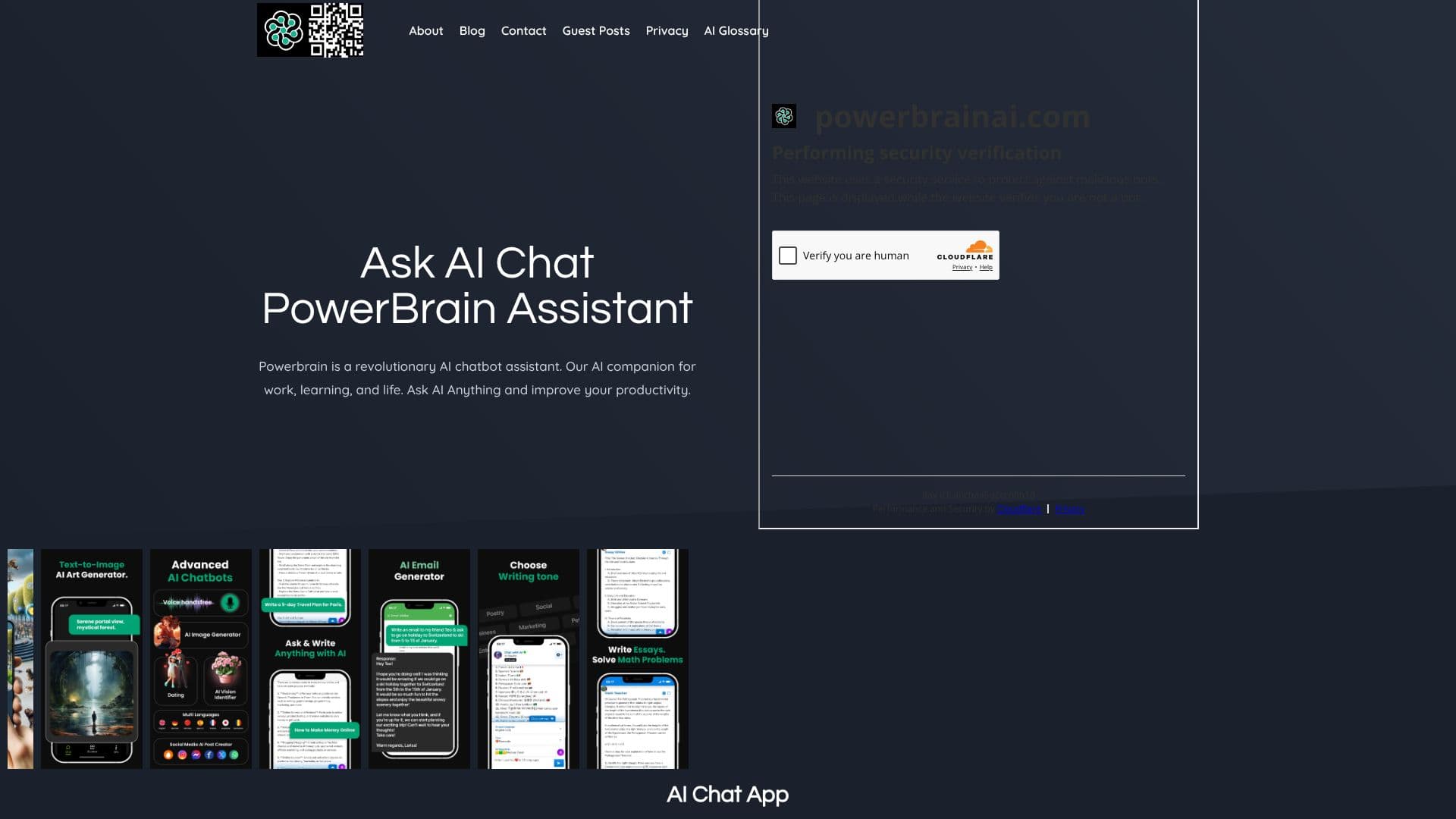 PowerBrain AI Chat screenshot