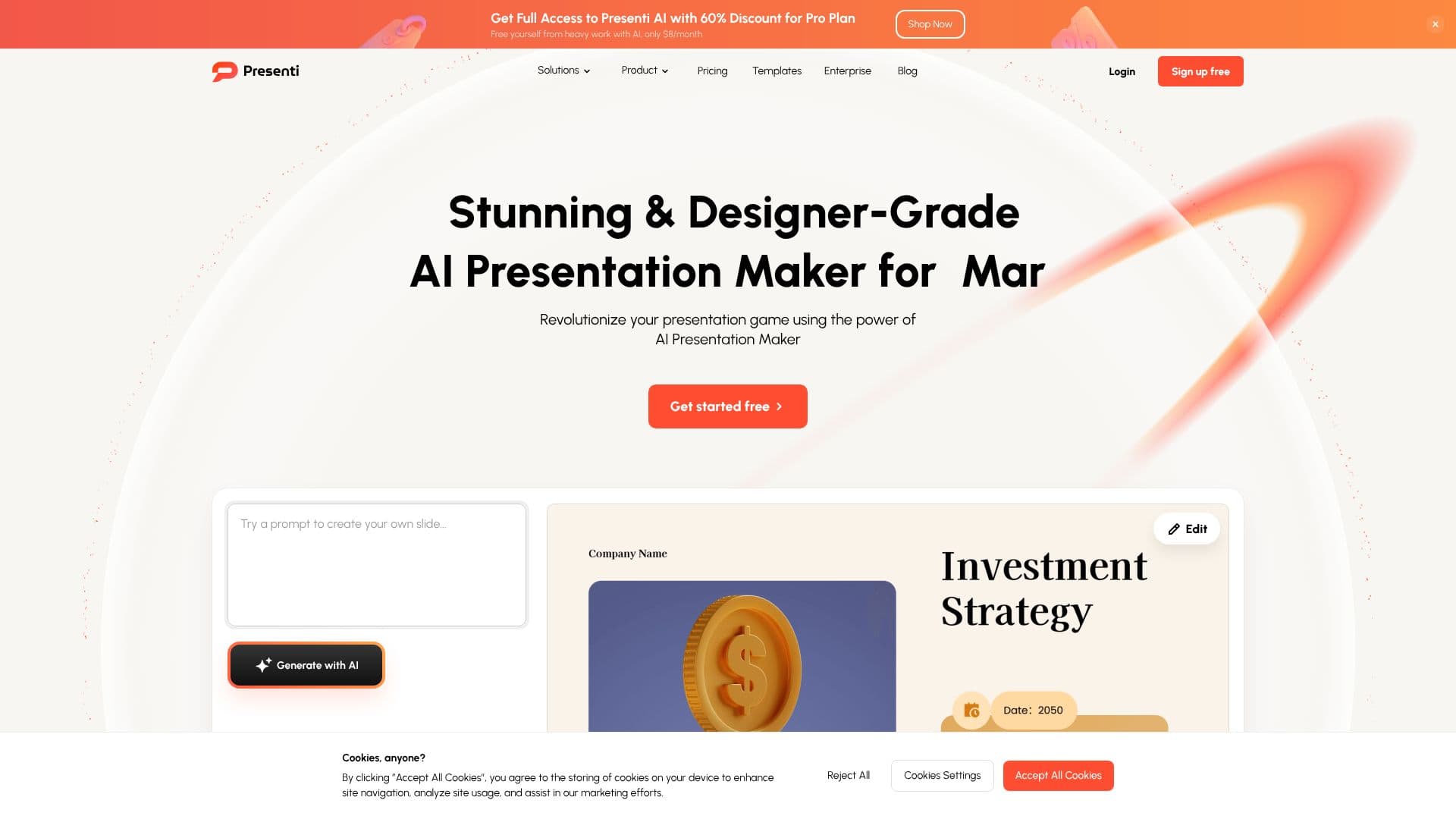 Presenti AI Presentation Maker screenshot