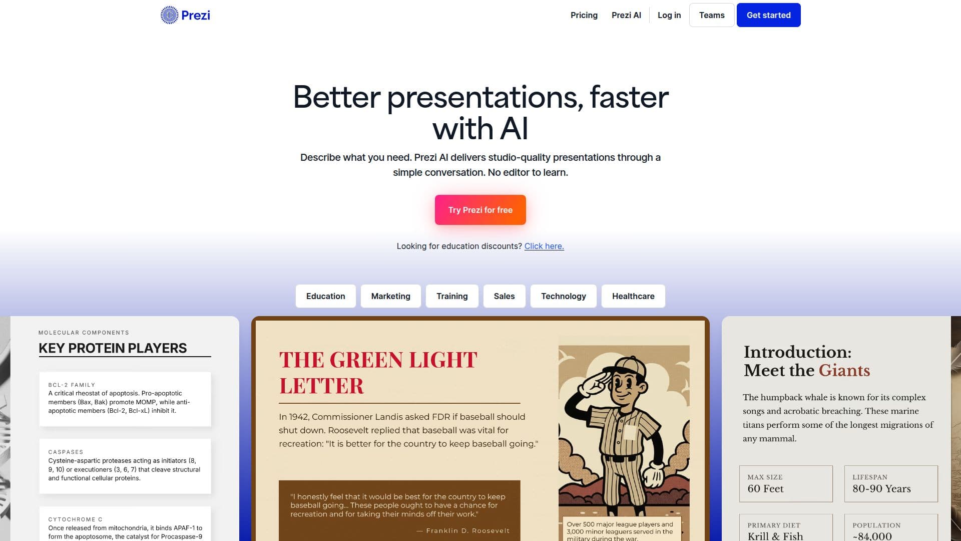 Prezi 스크린샷