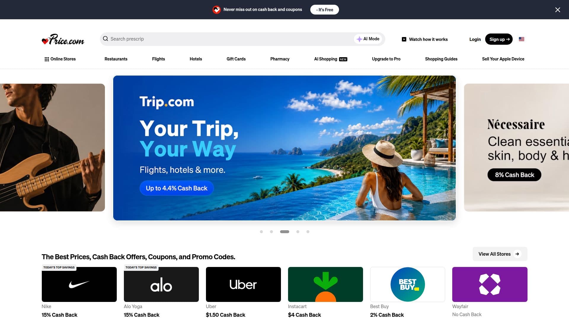 لقطة شاشة لـ Price.com