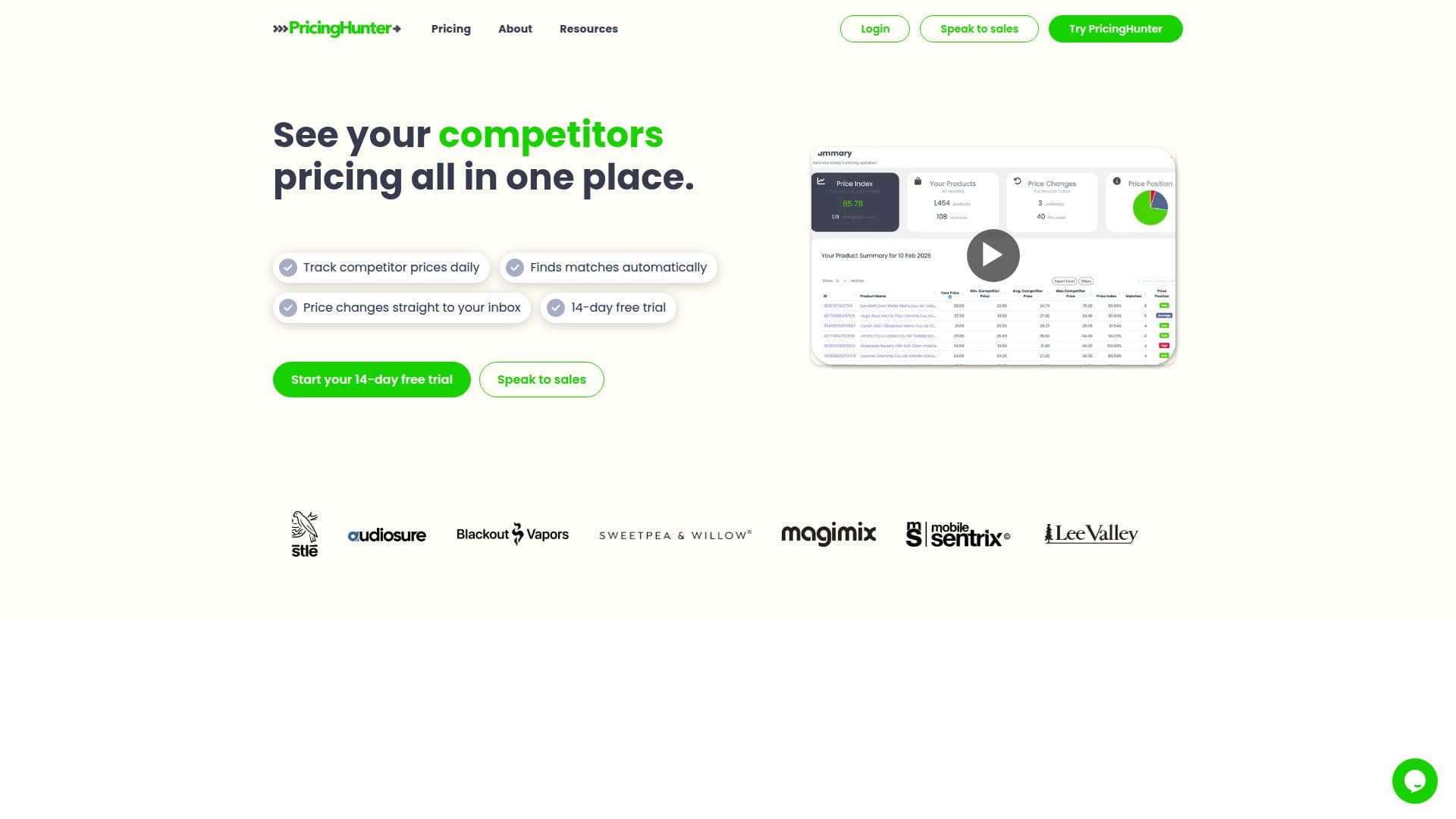 PricingHunter screenshot