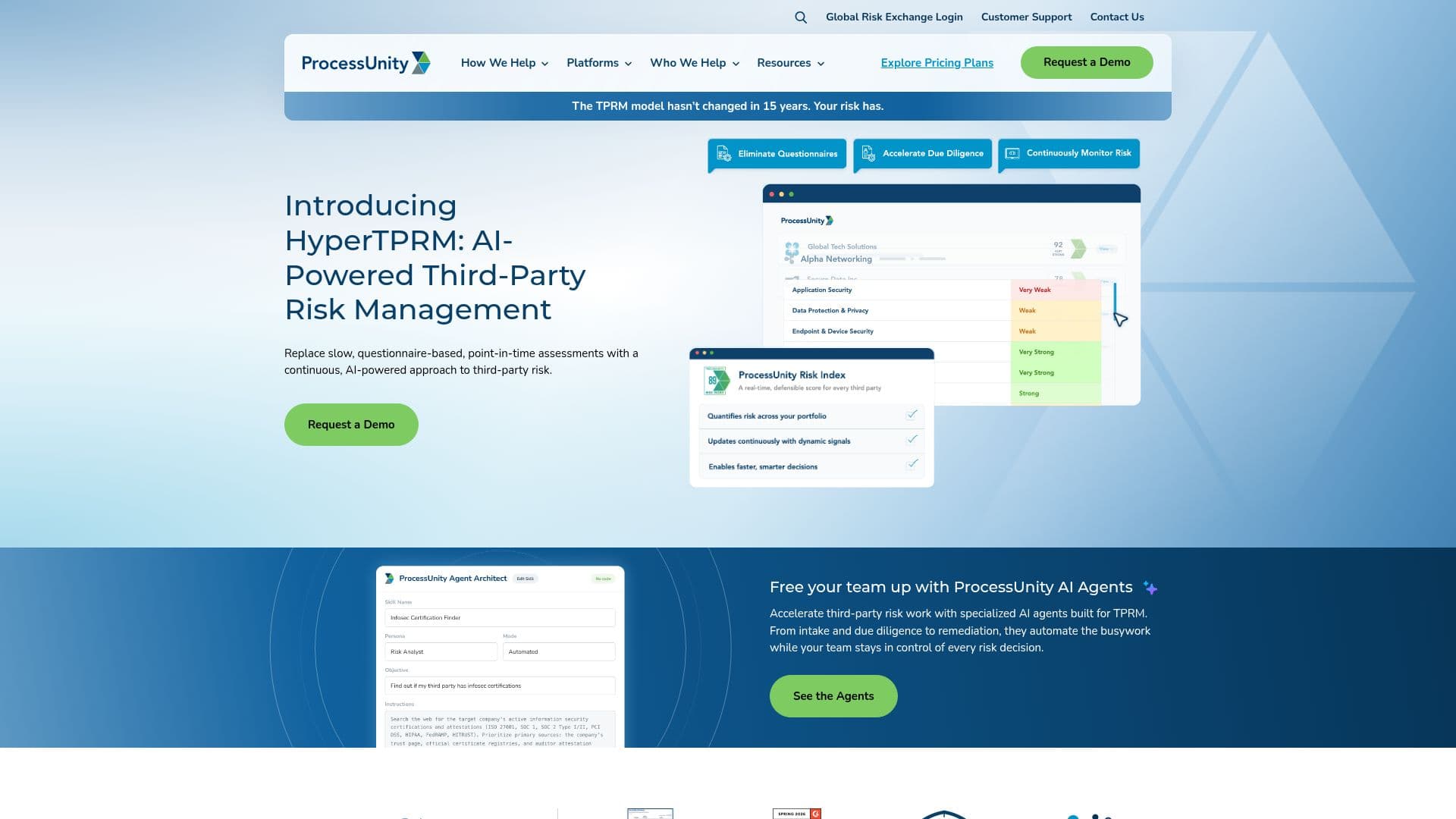 ProcessUnity Vendor Risk Management screenshot