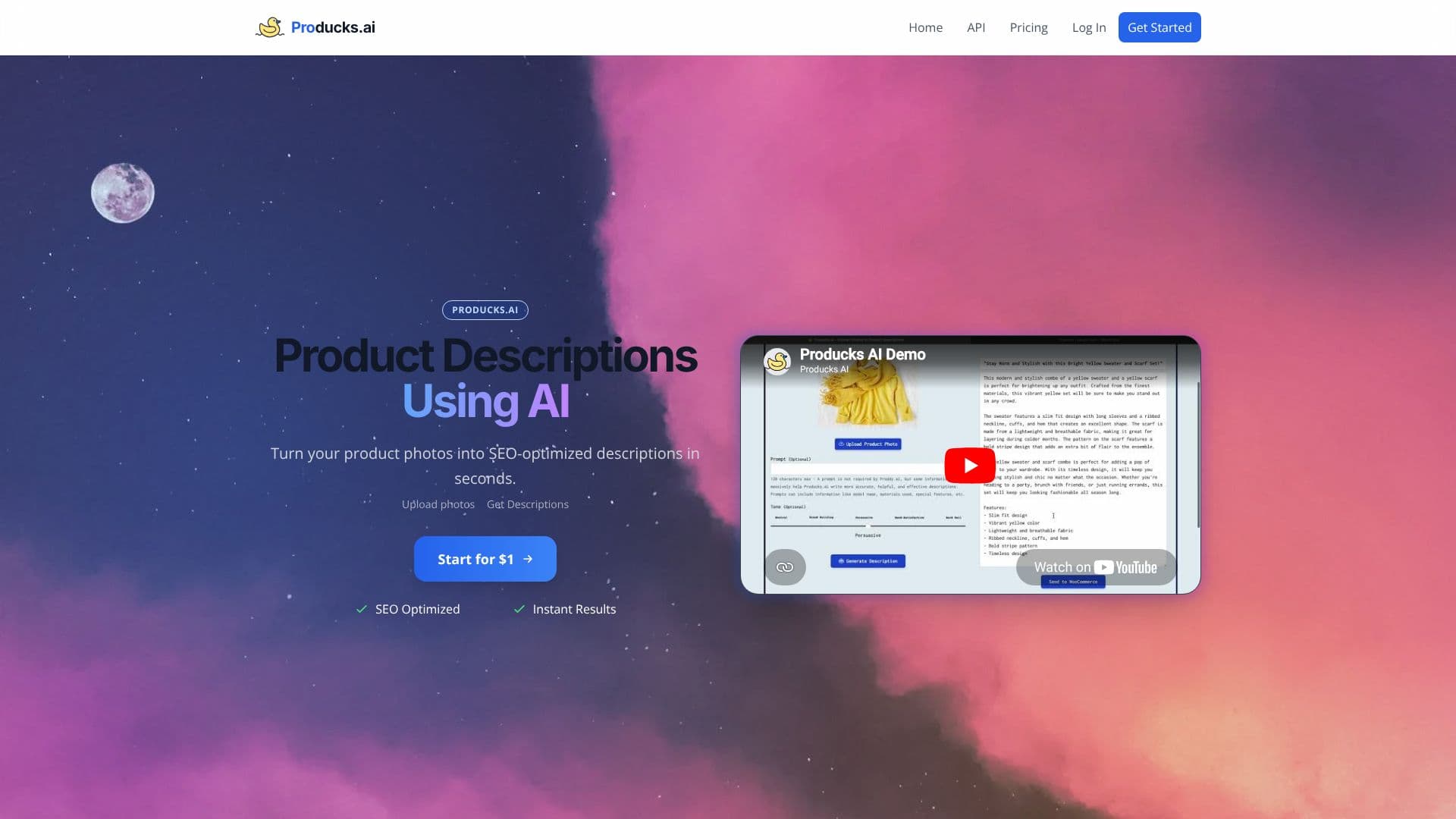 Producks.ai のスクリーンショット