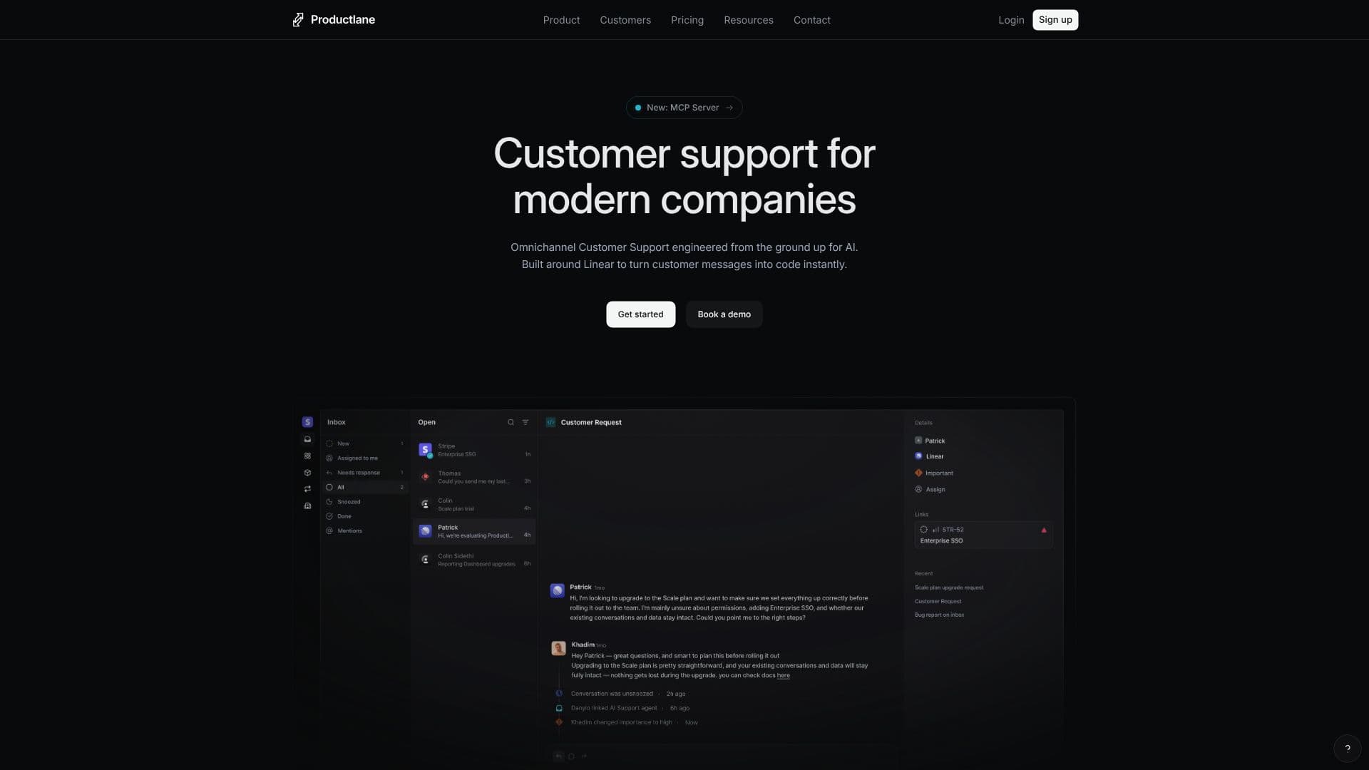 Productlane screenshot