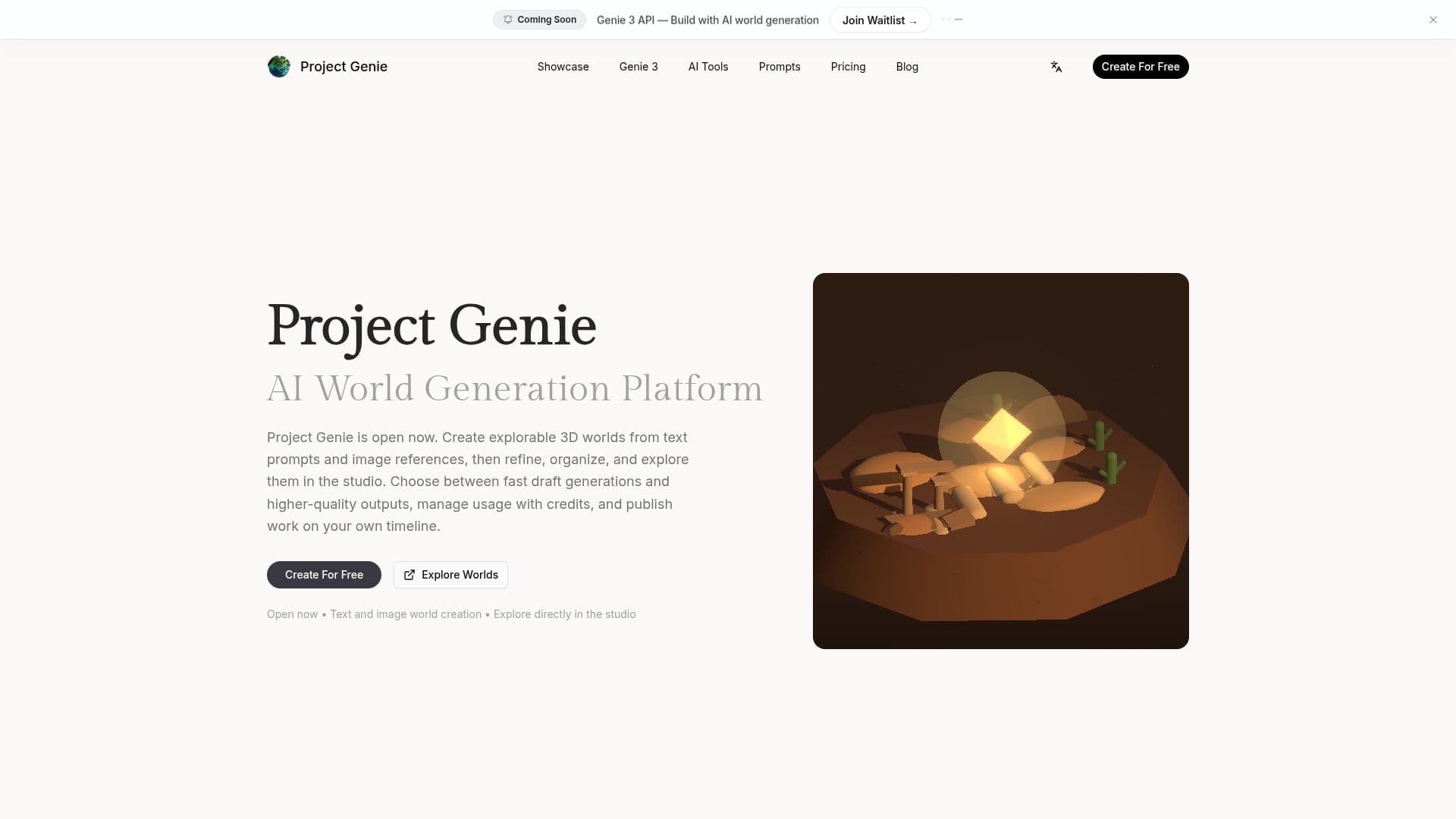 Project Genie 스크린샷