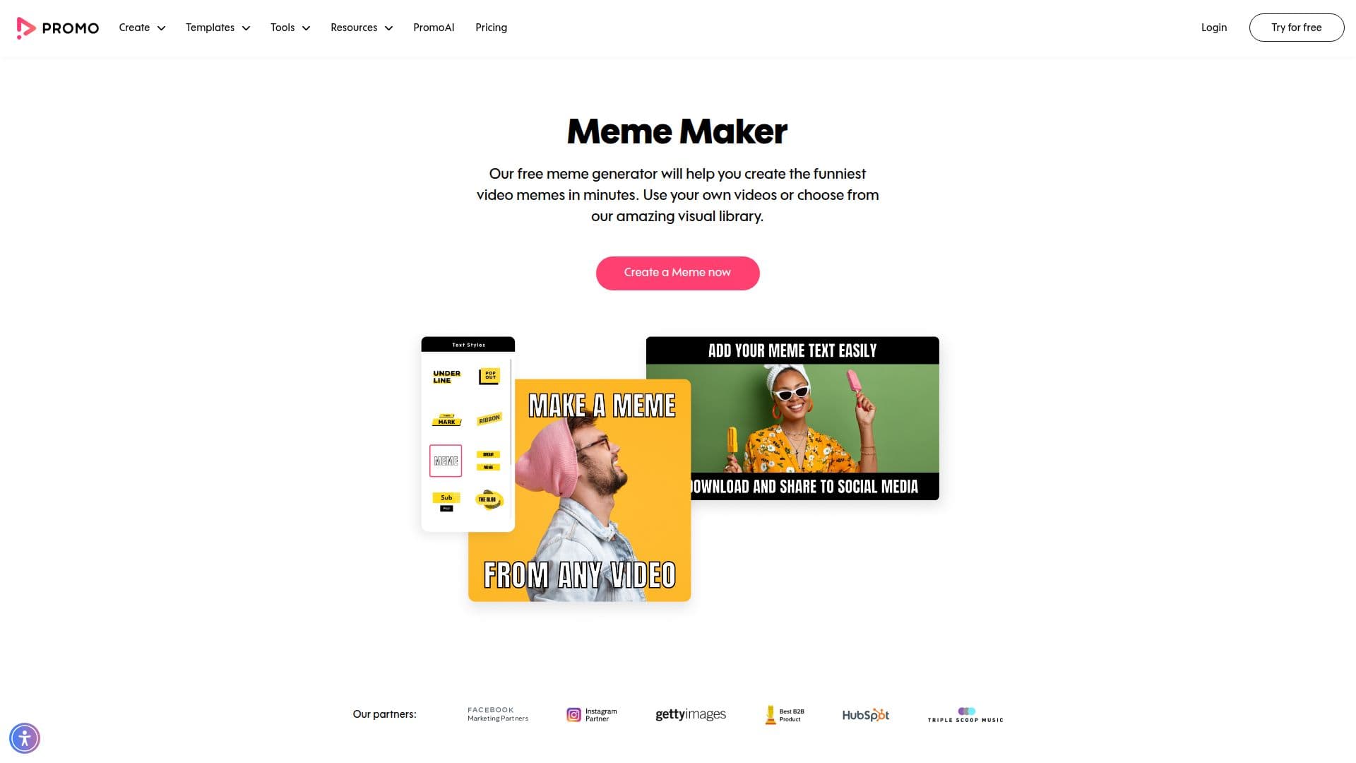 Promo Pembuat Meme screenshot