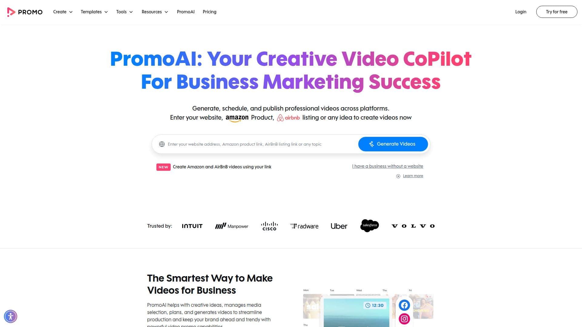 Promo.com AI Video Maker screenshot