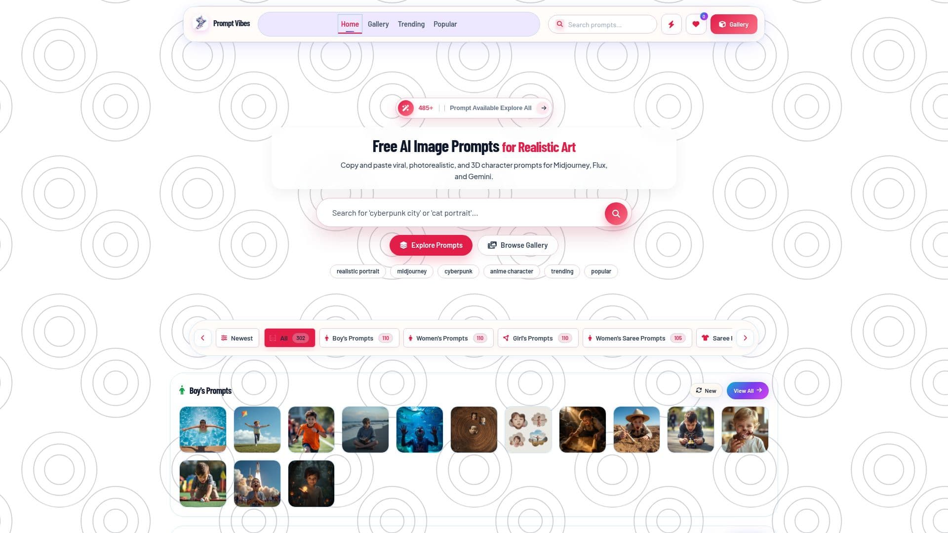 PromptVibes – Prompts de Imágenes AI screenshot