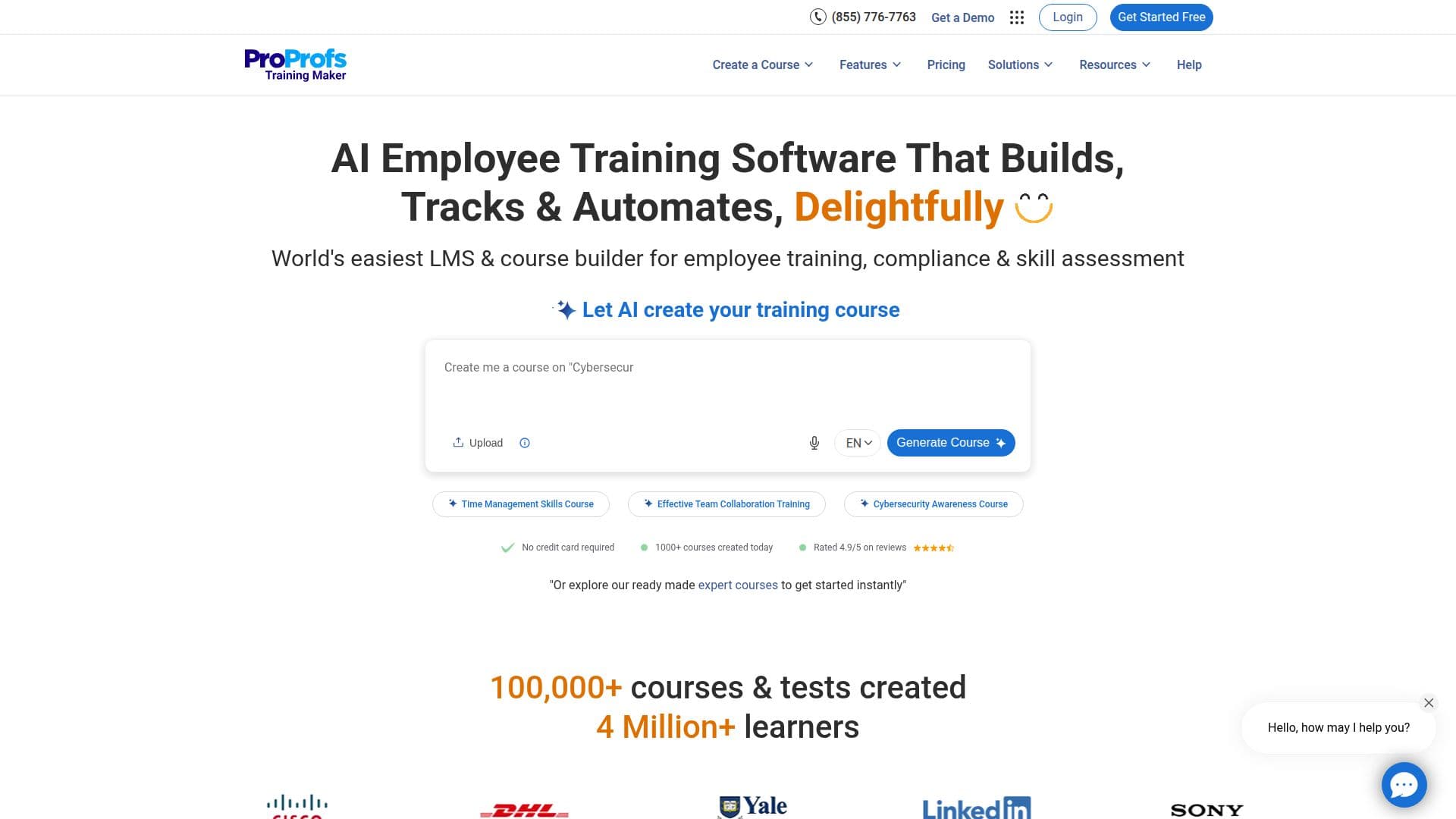 ProProfs Training Maker screenshot