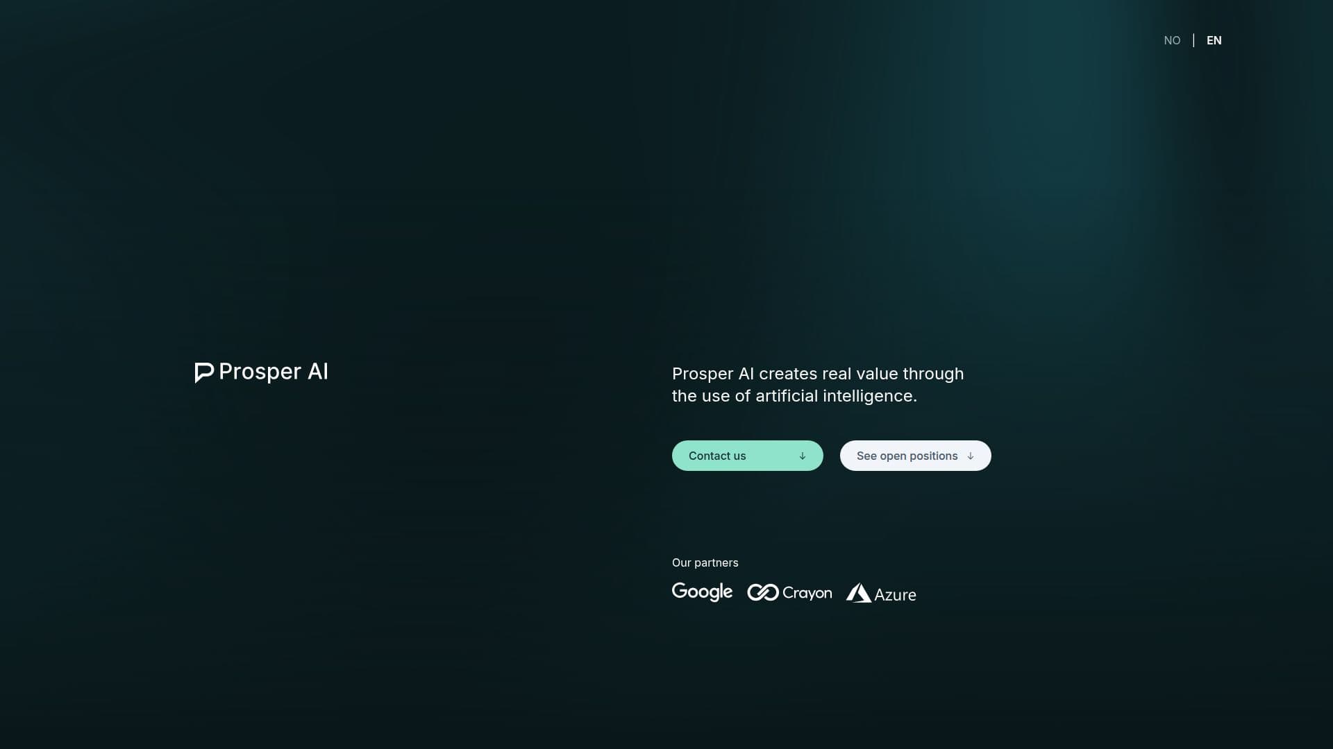 Tangkapan layar Solusi AI Prosper
