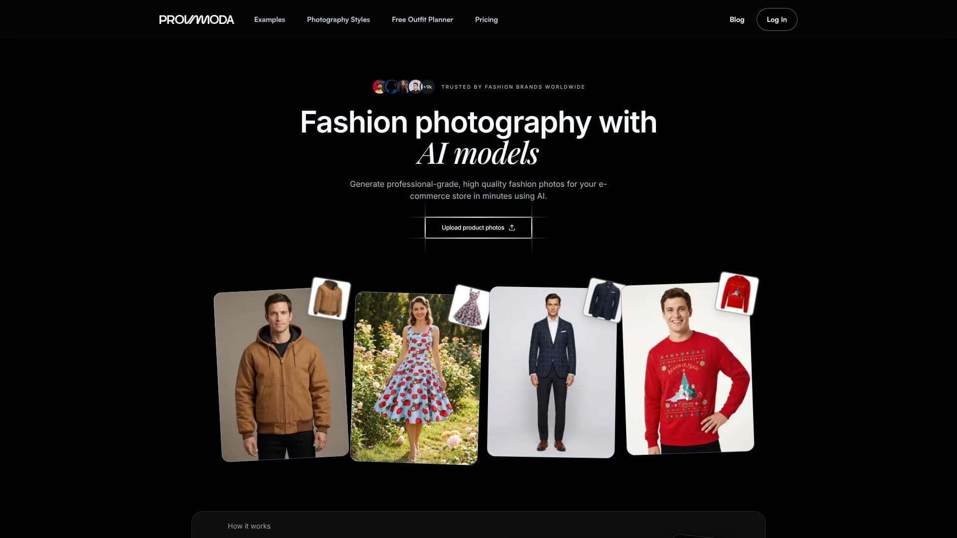 Tangkapan layar Provamoda - AI Generatif untuk Fashion