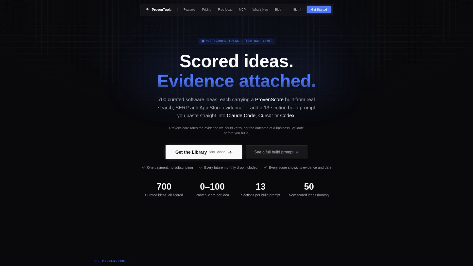Biblioteca de Ideas SaaS PROVEN screenshot