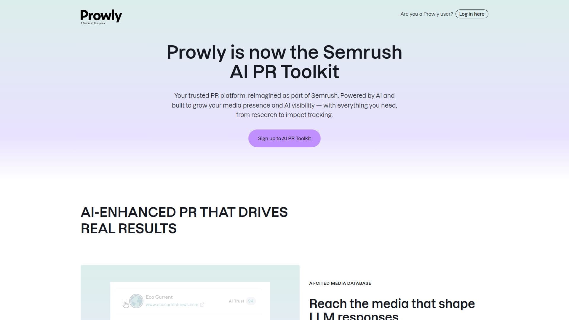 Prowly - 公关与媒体关系软件 screenshot