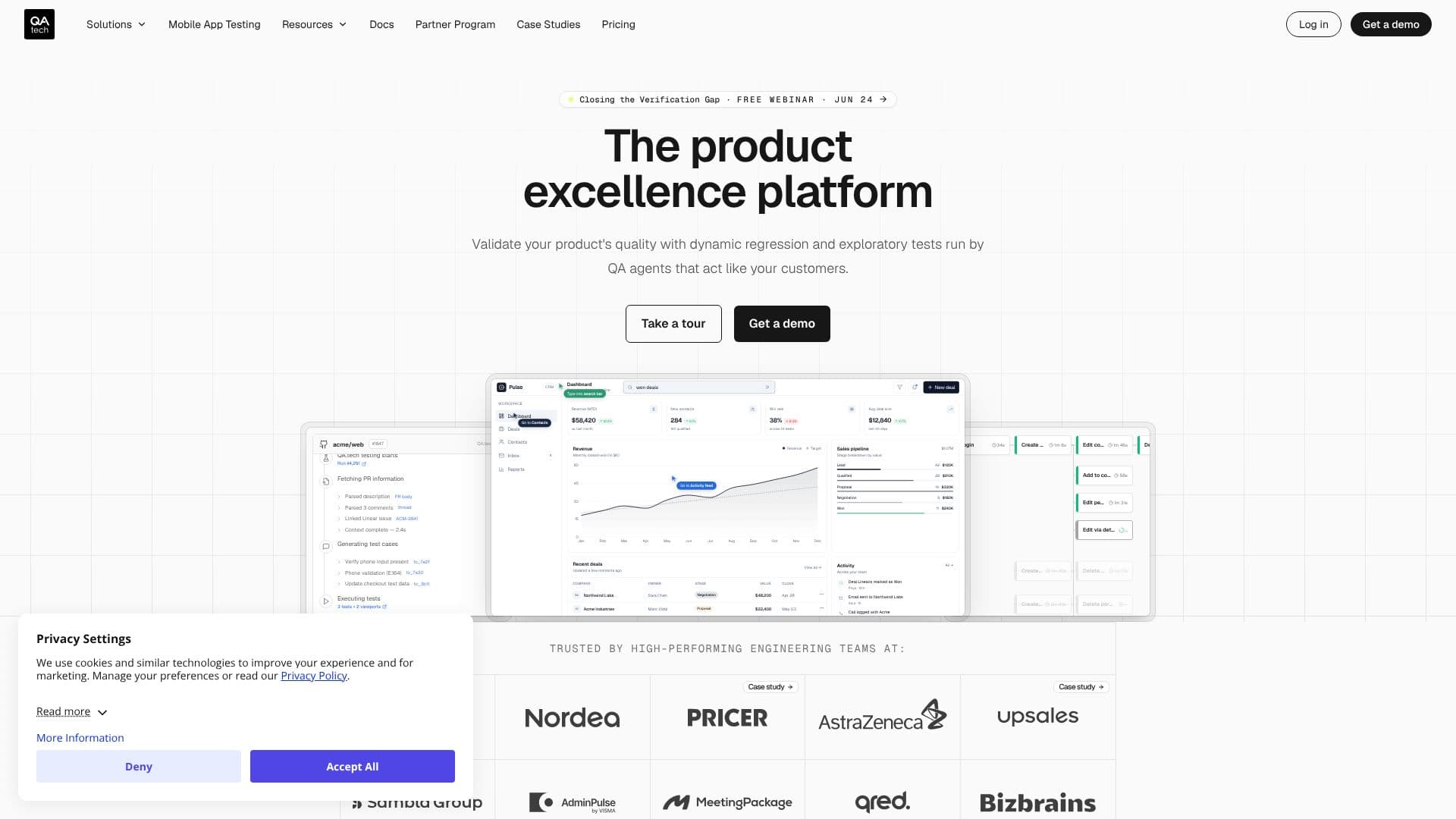 QA.tech AI Testing Tool screenshot