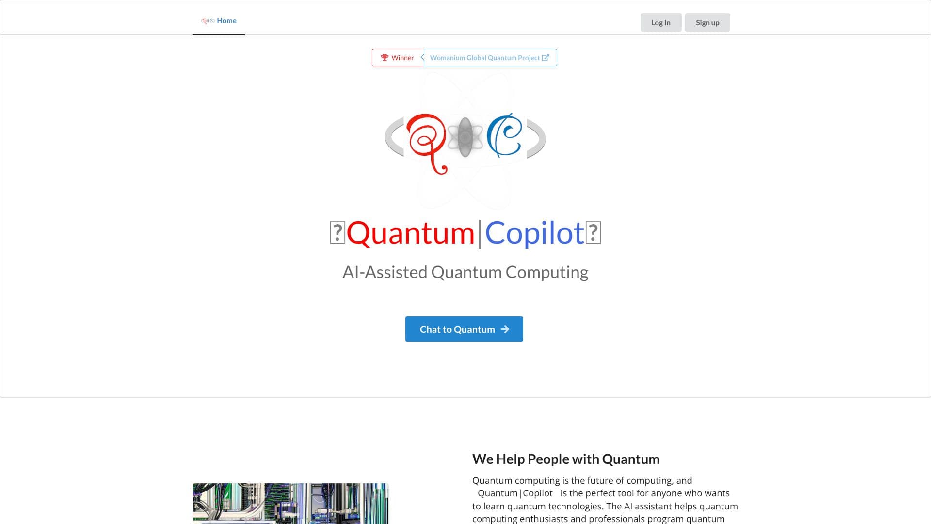Captura de pantalla de Quantum|Copilot
