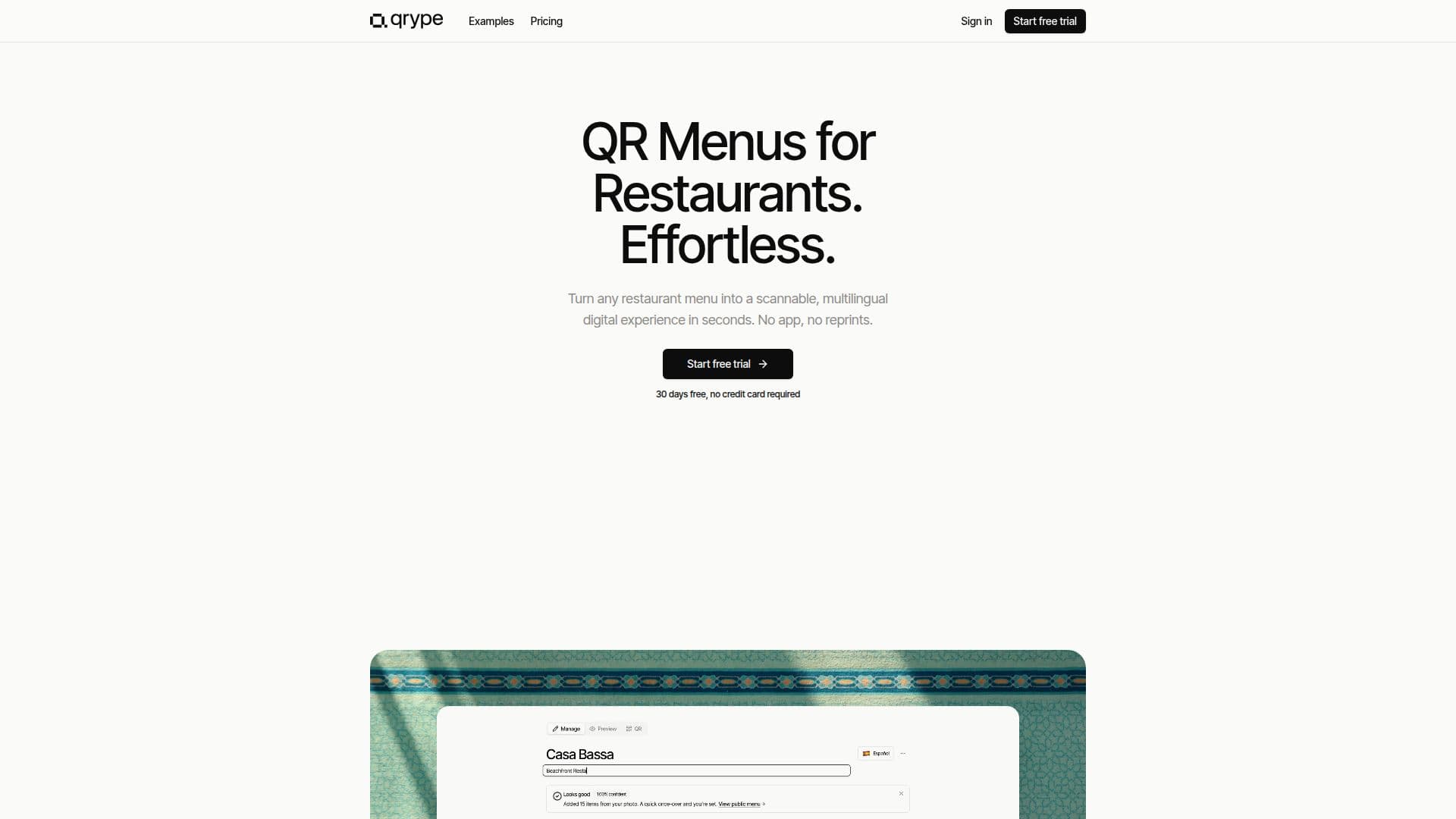 Qrype screenshot